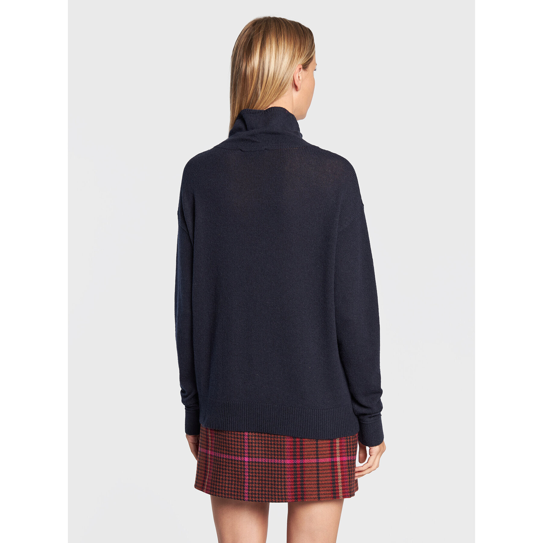 Tommy Hilfiger Пуловер Softwool WW0WW35770 Тъмносин Relaxed Fit - Pepit.bg