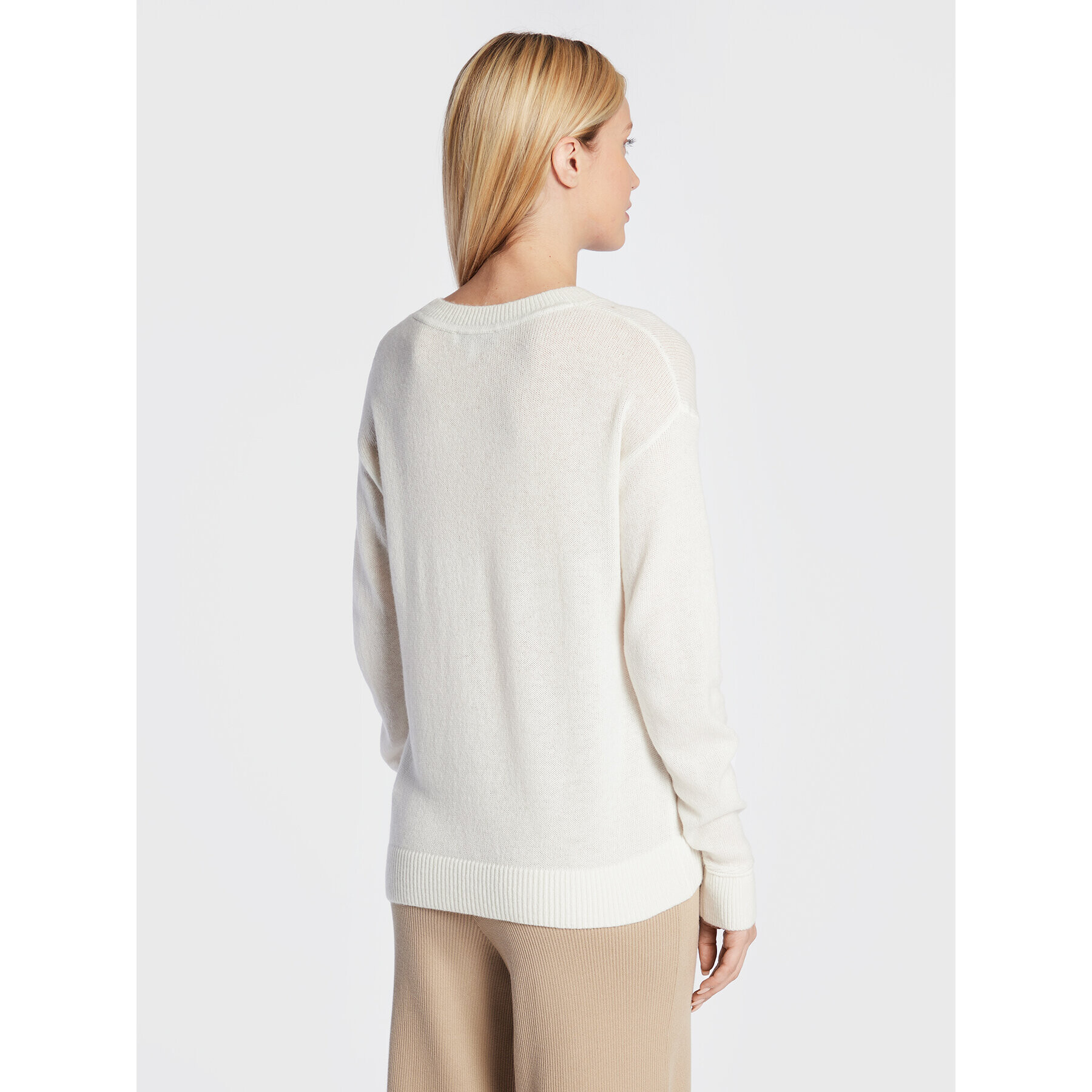 Tommy Hilfiger Пуловер Softwool WW0WW35882 Бежов Loose Fit - Pepit.bg