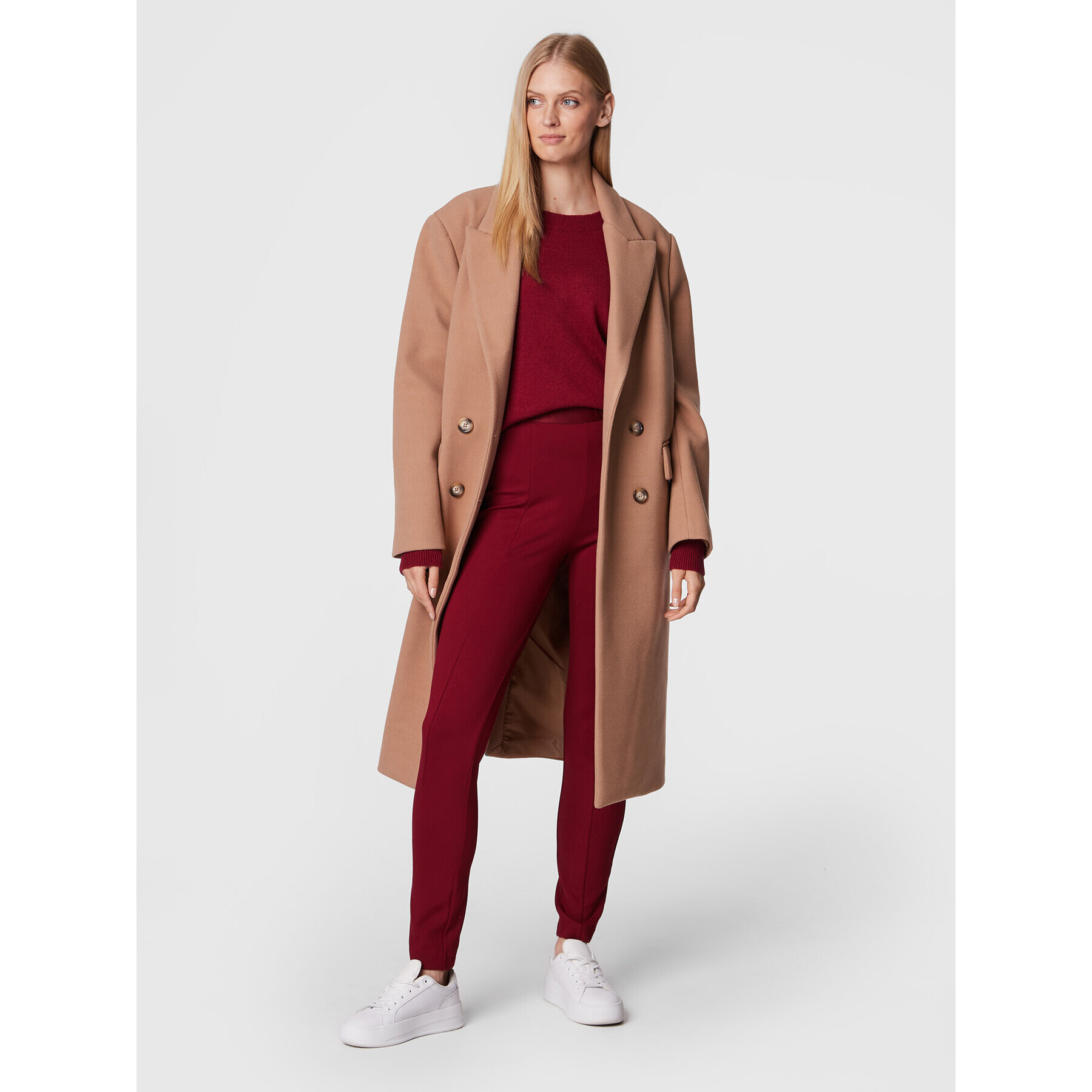 Tommy Hilfiger Пуловер Softwool WW0WW35882 Бордо Loose Fit - Pepit.bg