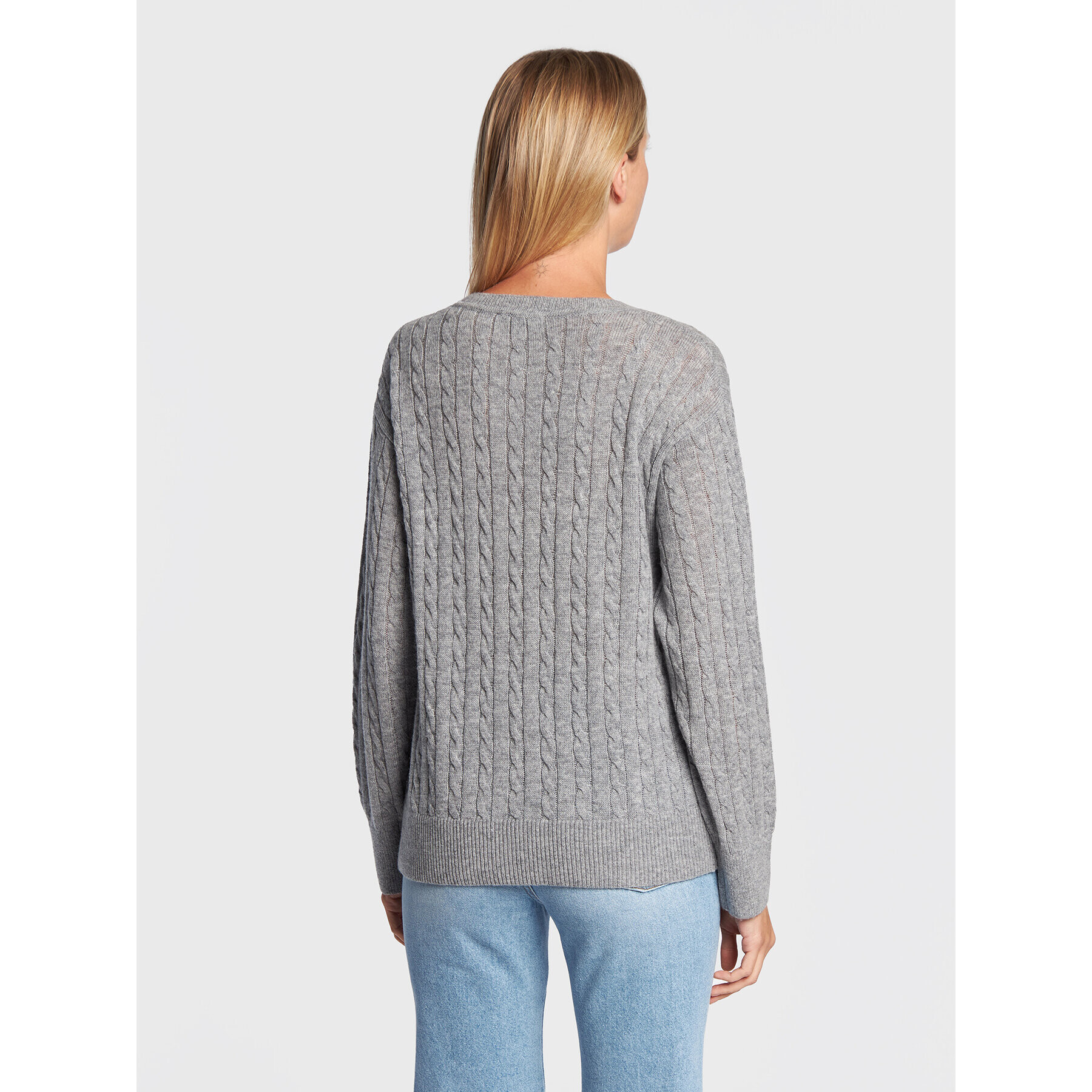 Tommy Hilfiger Пуловер Softwool WW0WW36154 Сив Relaxed Fit - Pepit.bg