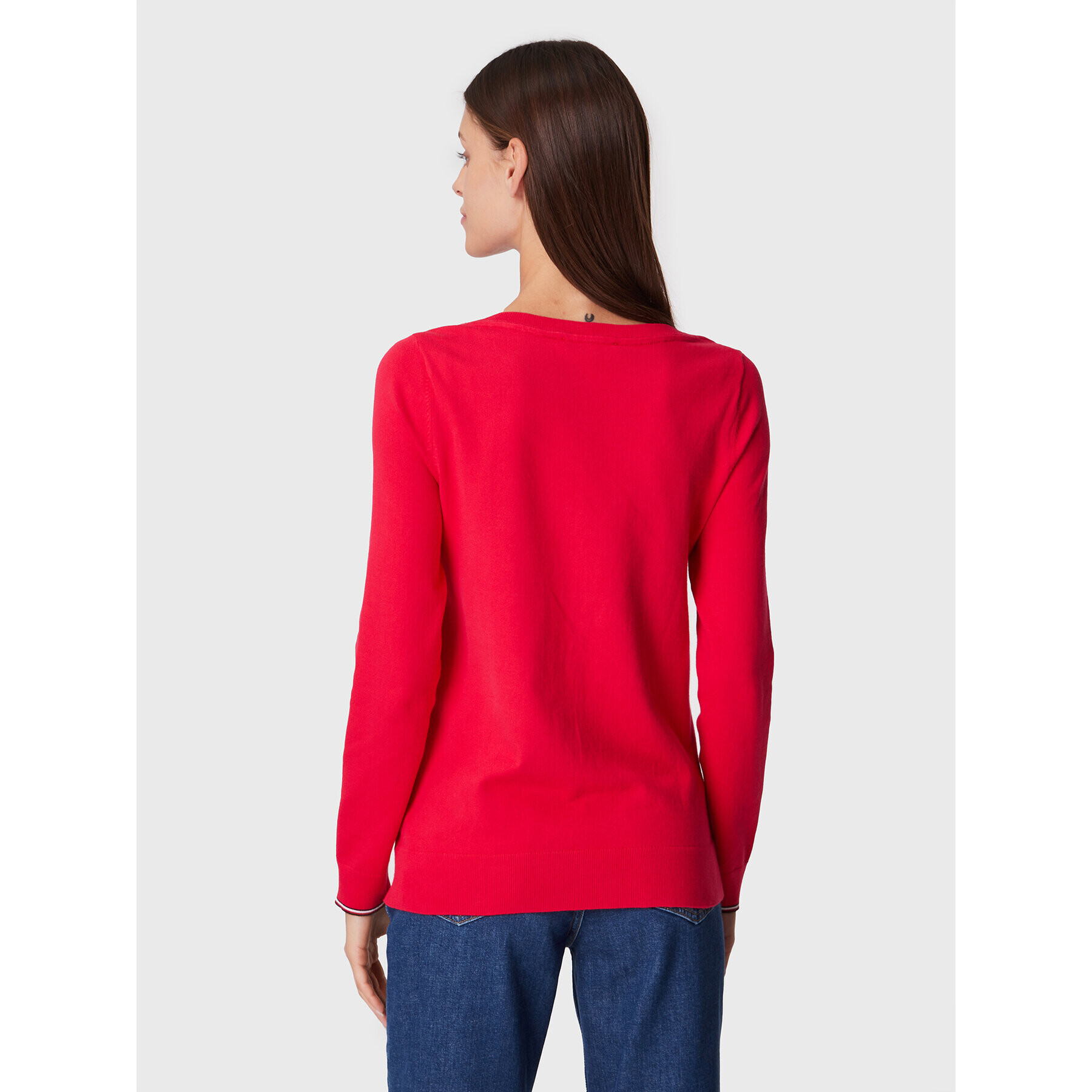 Tommy Hilfiger Пуловер WW0WW25656 Червен Regular Fit - Pepit.bg