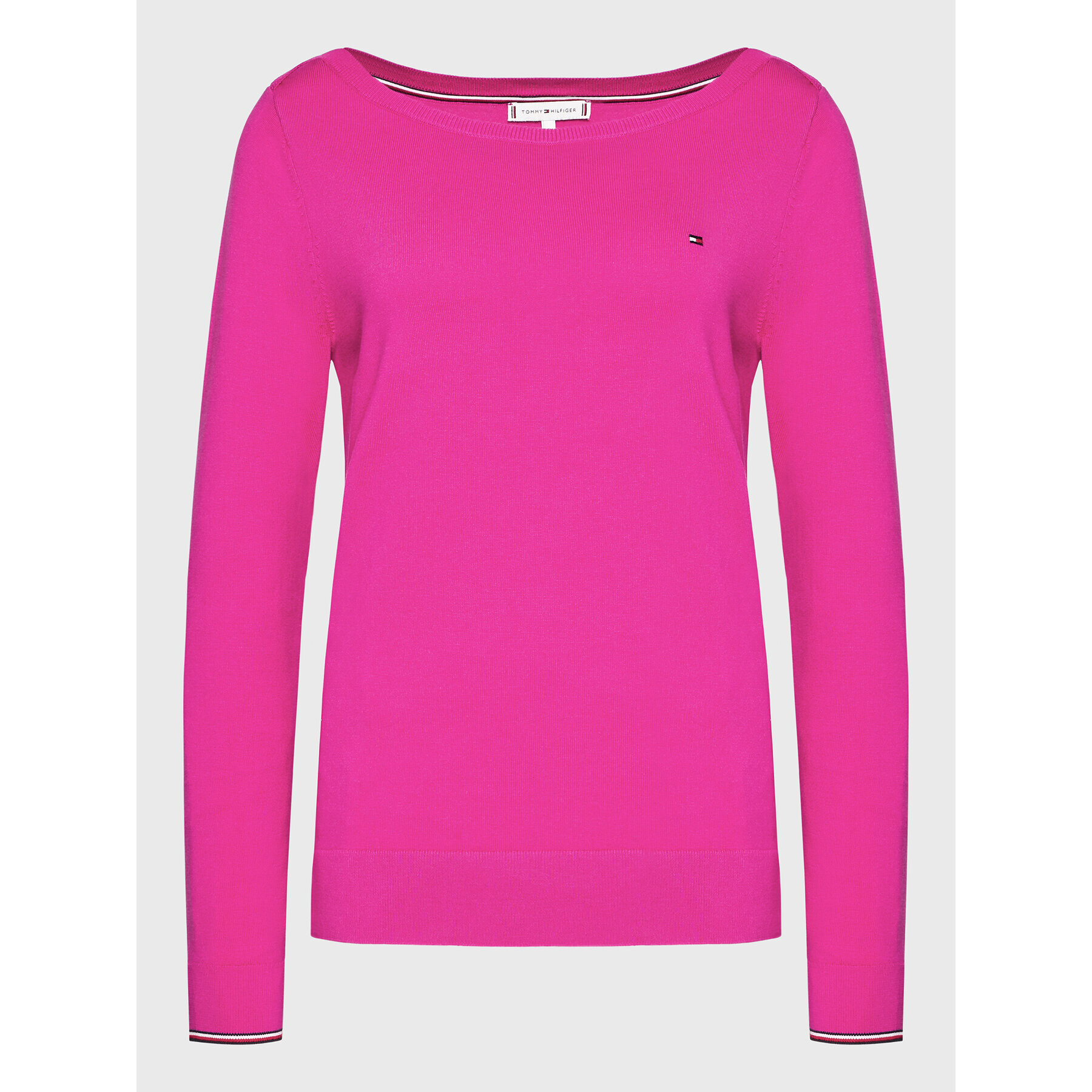 Tommy Hilfiger Пуловер WW0WW25656 Розов Regular Fit - Pepit.bg
