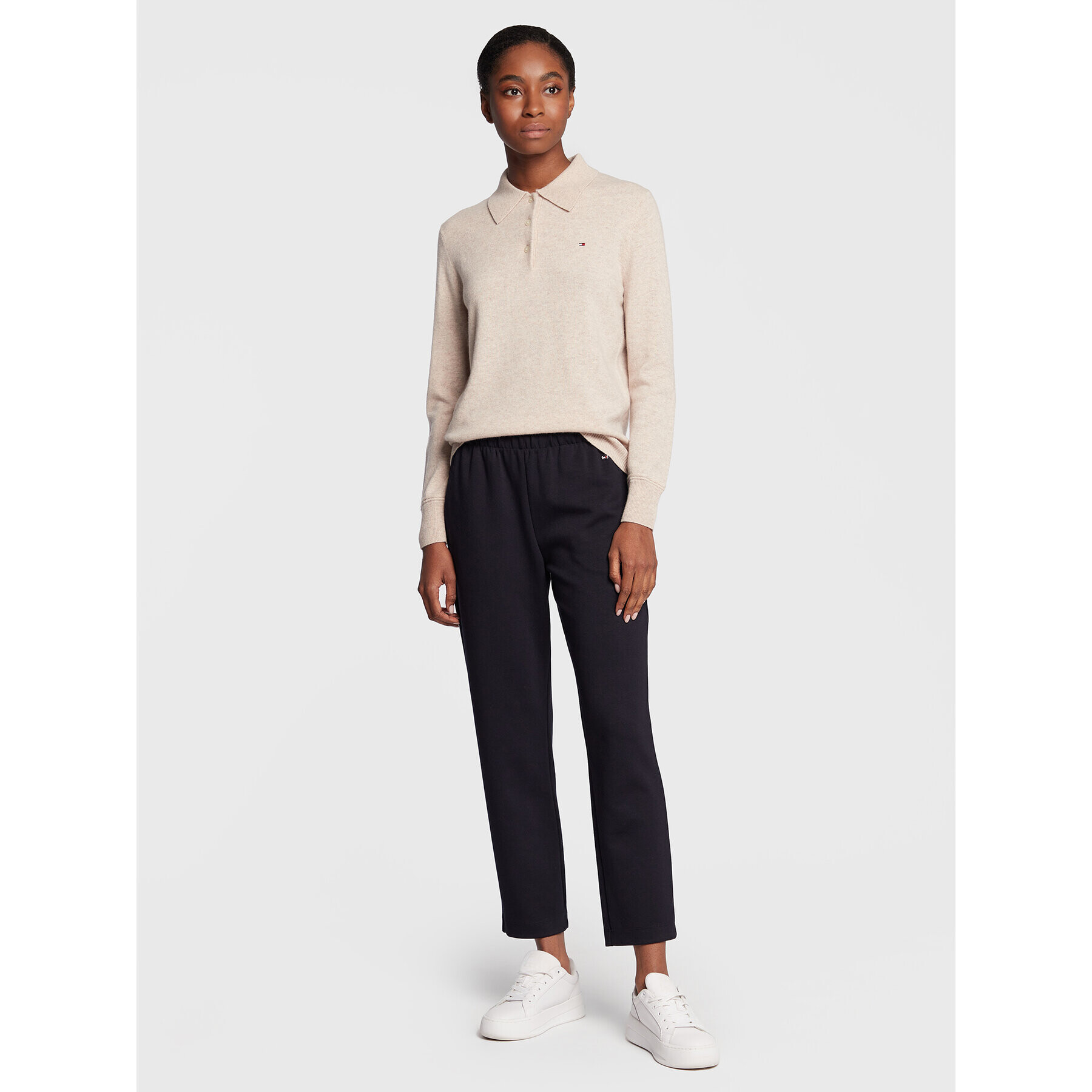 Tommy Hilfiger Пуловер WW0WW35894 Бежов Loose Fit - Pepit.bg