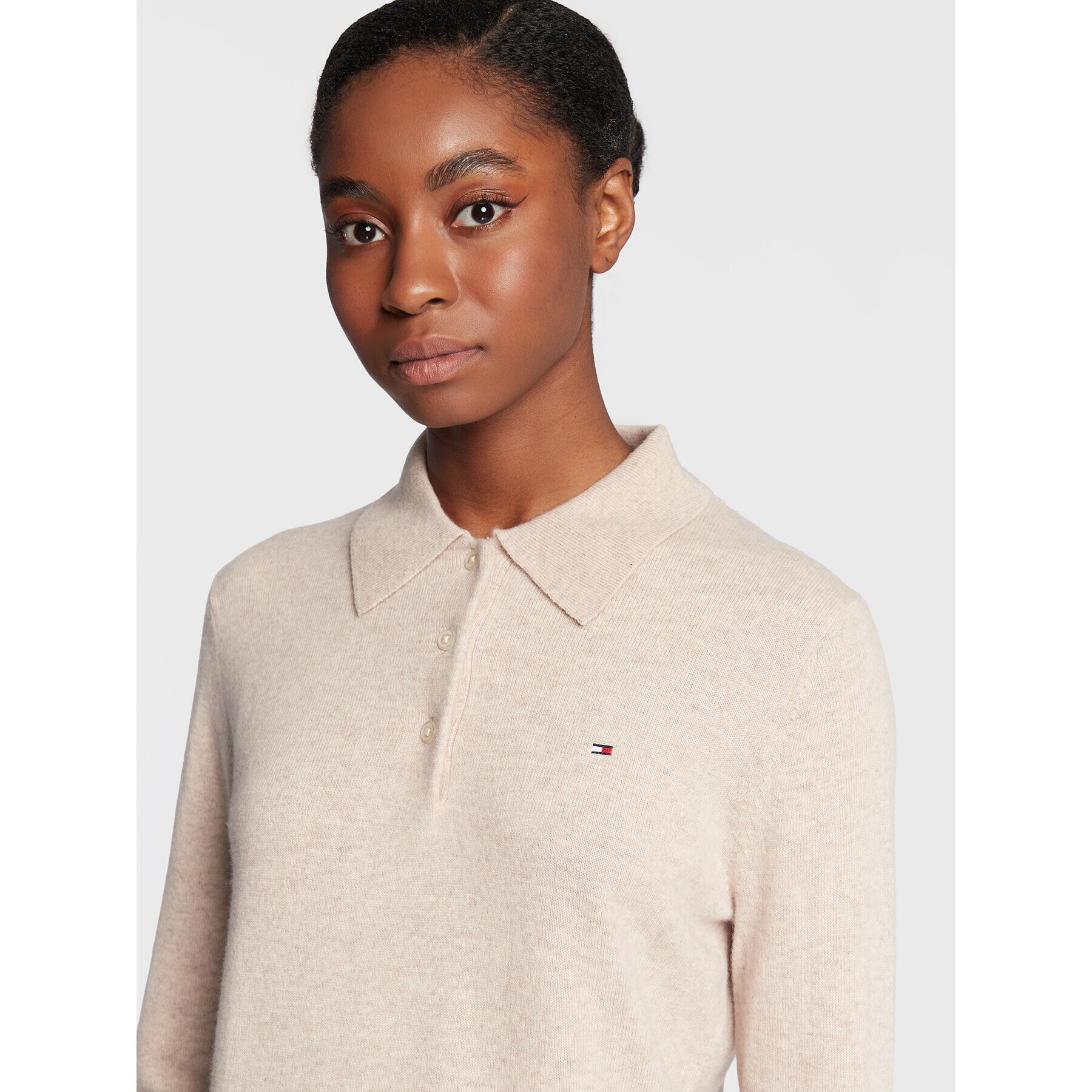 Tommy Hilfiger Пуловер WW0WW35894 Бежов Loose Fit - Pepit.bg