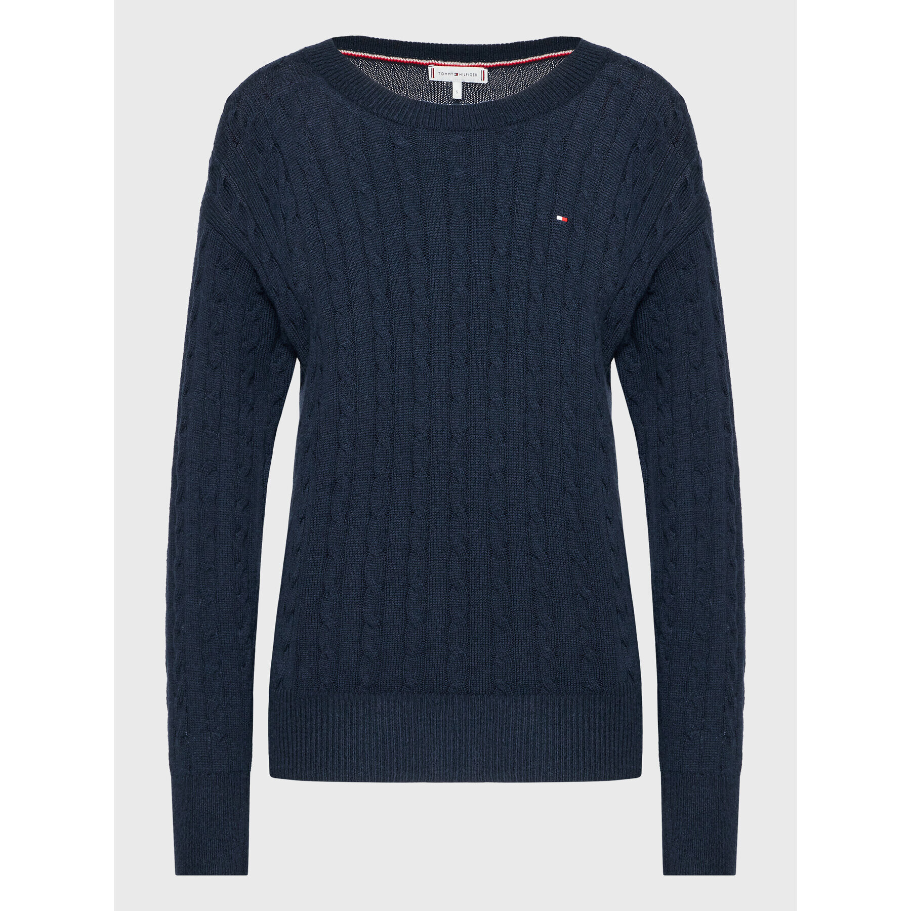 Tommy Hilfiger Пуловер WW0WW36154 Тъмносин Relaxed Fit - Pepit.bg