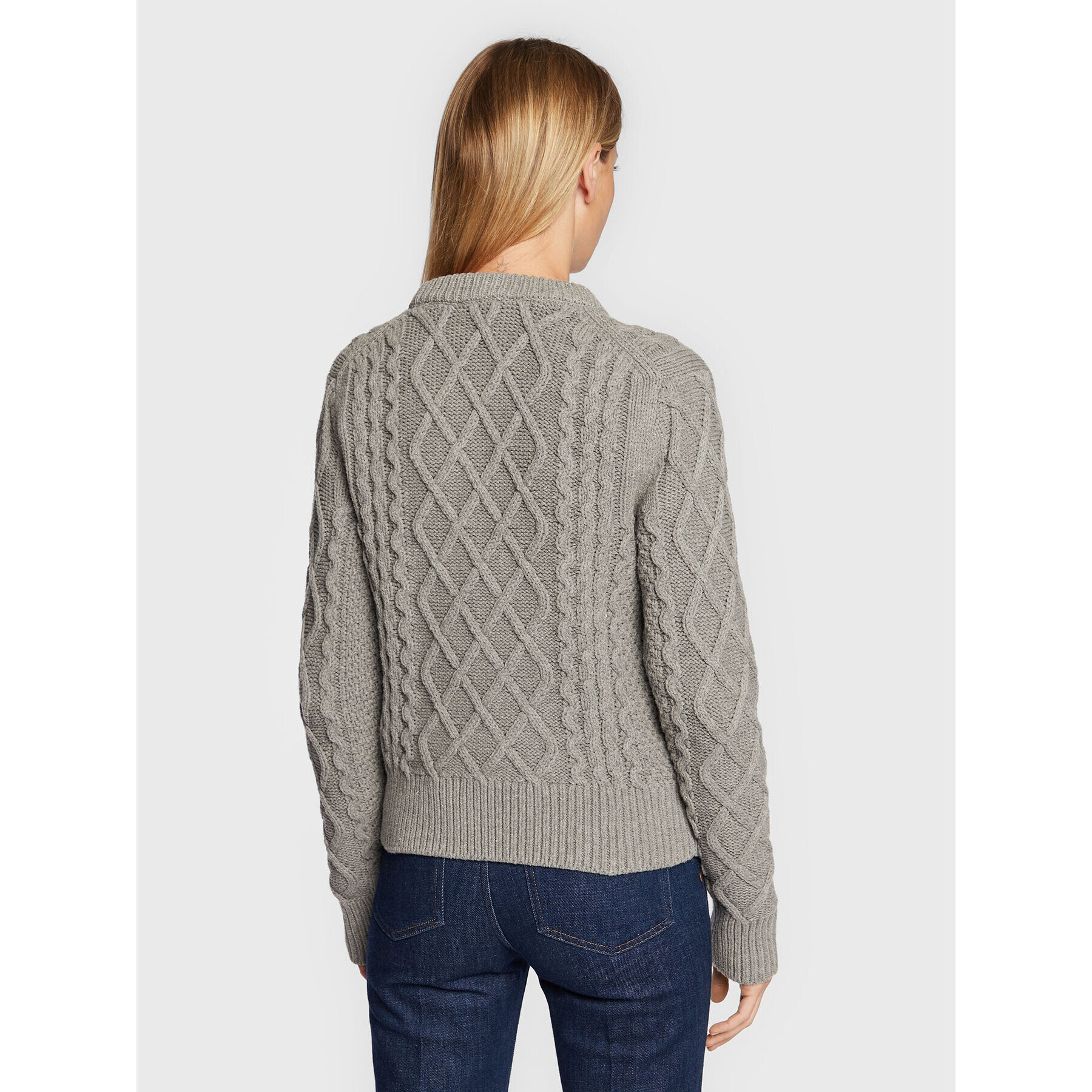 Tommy Hilfiger Пуловер WW0WW36802 Сив Slim Fit - Pepit.bg