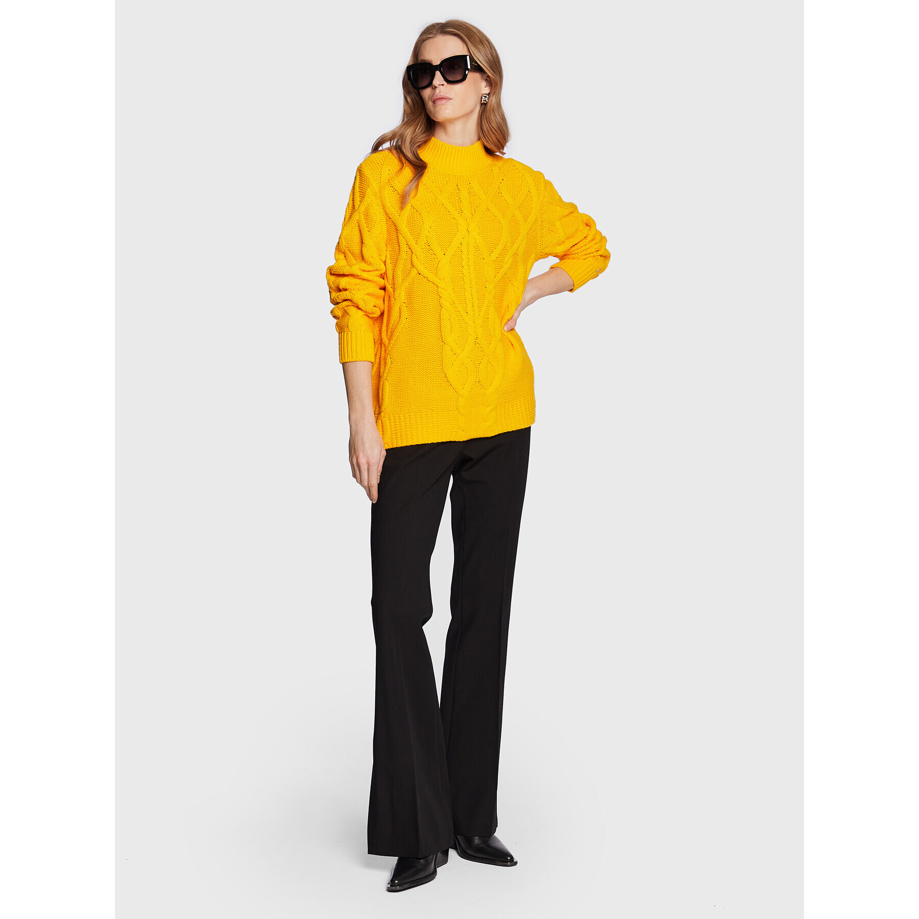 Tommy Hilfiger Пуловер WW0WW36981 Жълт Relaxed Fit - Pepit.bg