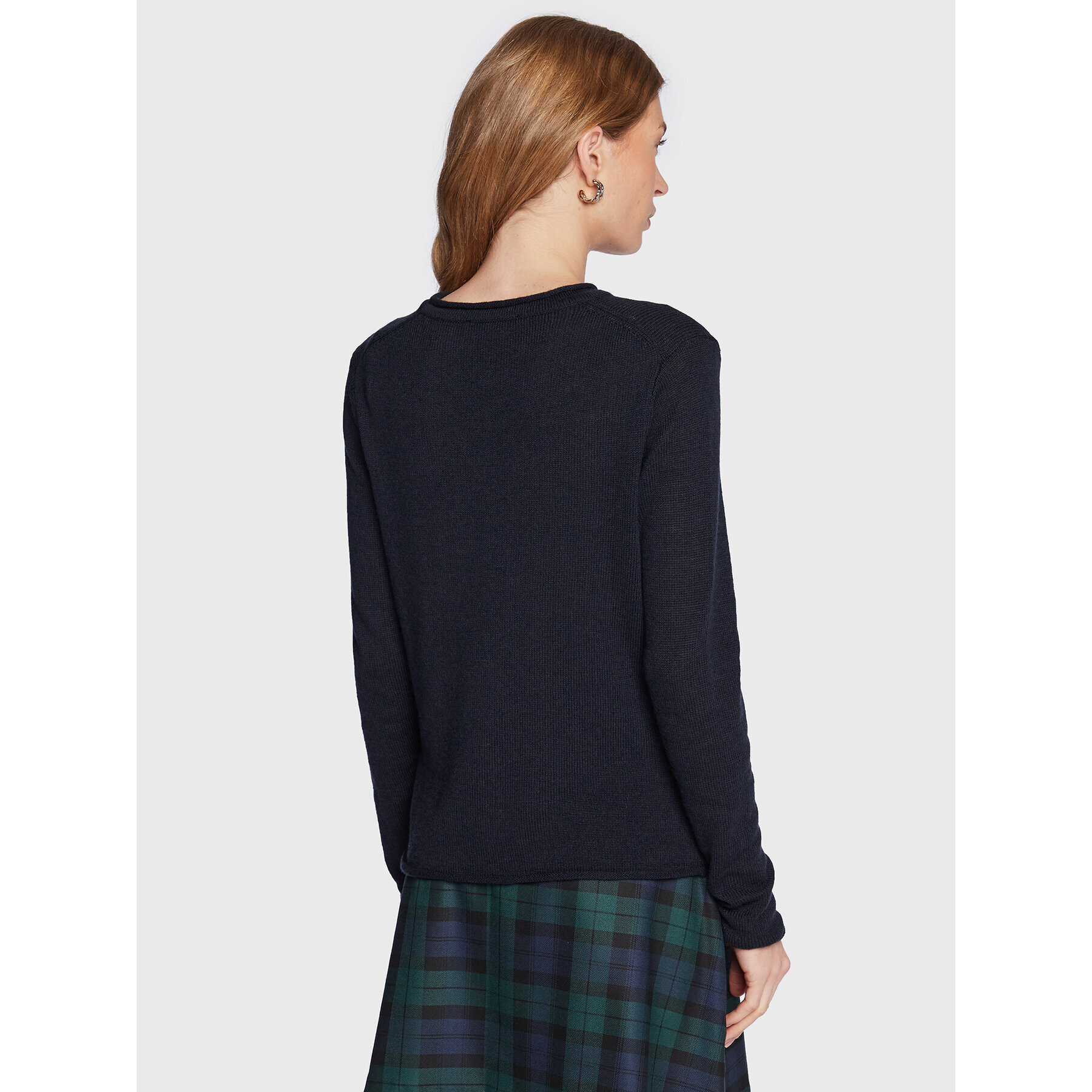 Tommy Hilfiger Пуловер WW0WW36991 Тъмносин Regular Fit - Pepit.bg