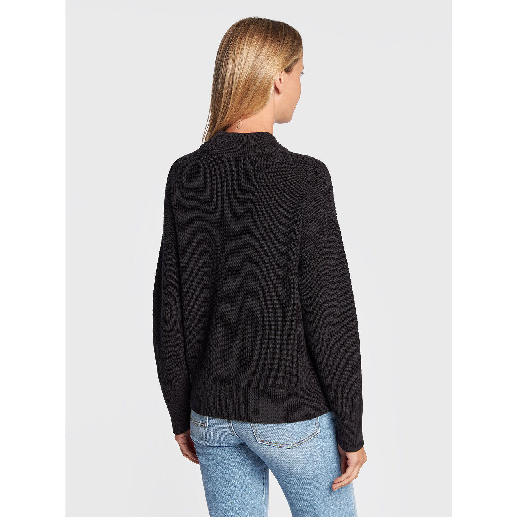 Tommy Hilfiger Пуловер WW0WW37497 Черен Relaxed Fit - Pepit.bg