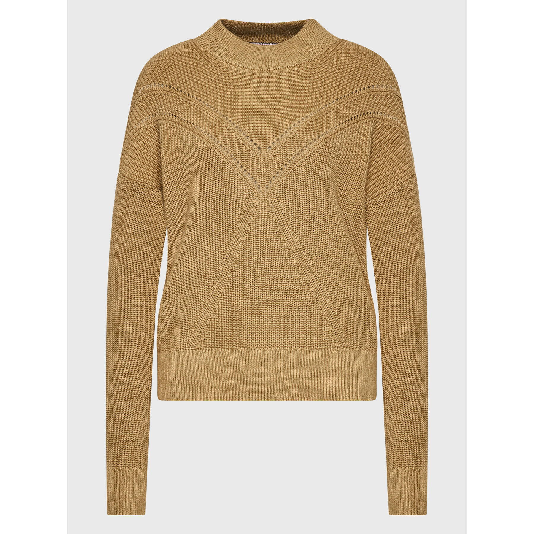 Tommy Hilfiger Пуловер WW0WW37497 Кафяв Relaxed Fit - Pepit.bg