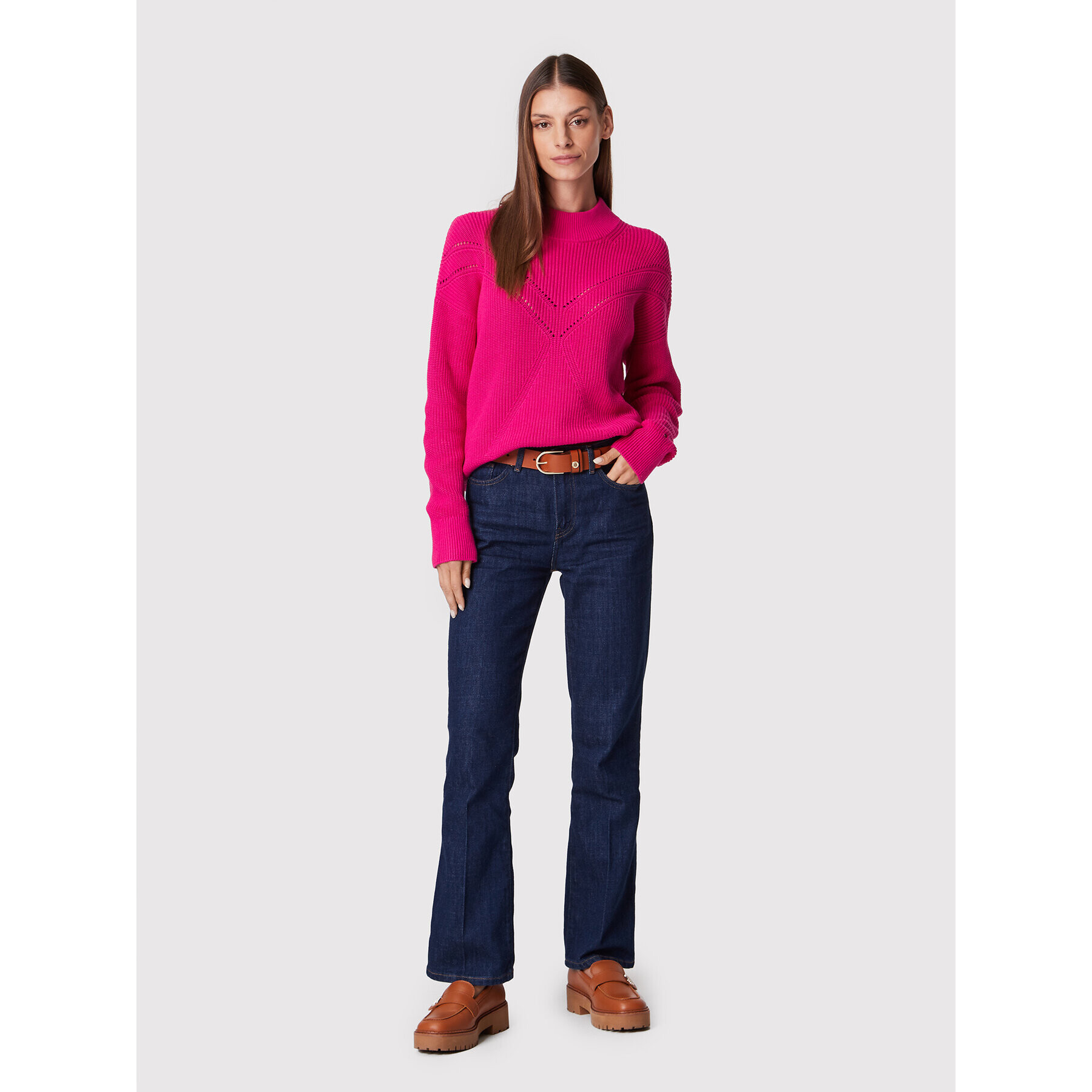 Tommy Hilfiger Пуловер WW0WW37497 Розов Regular Fit - Pepit.bg
