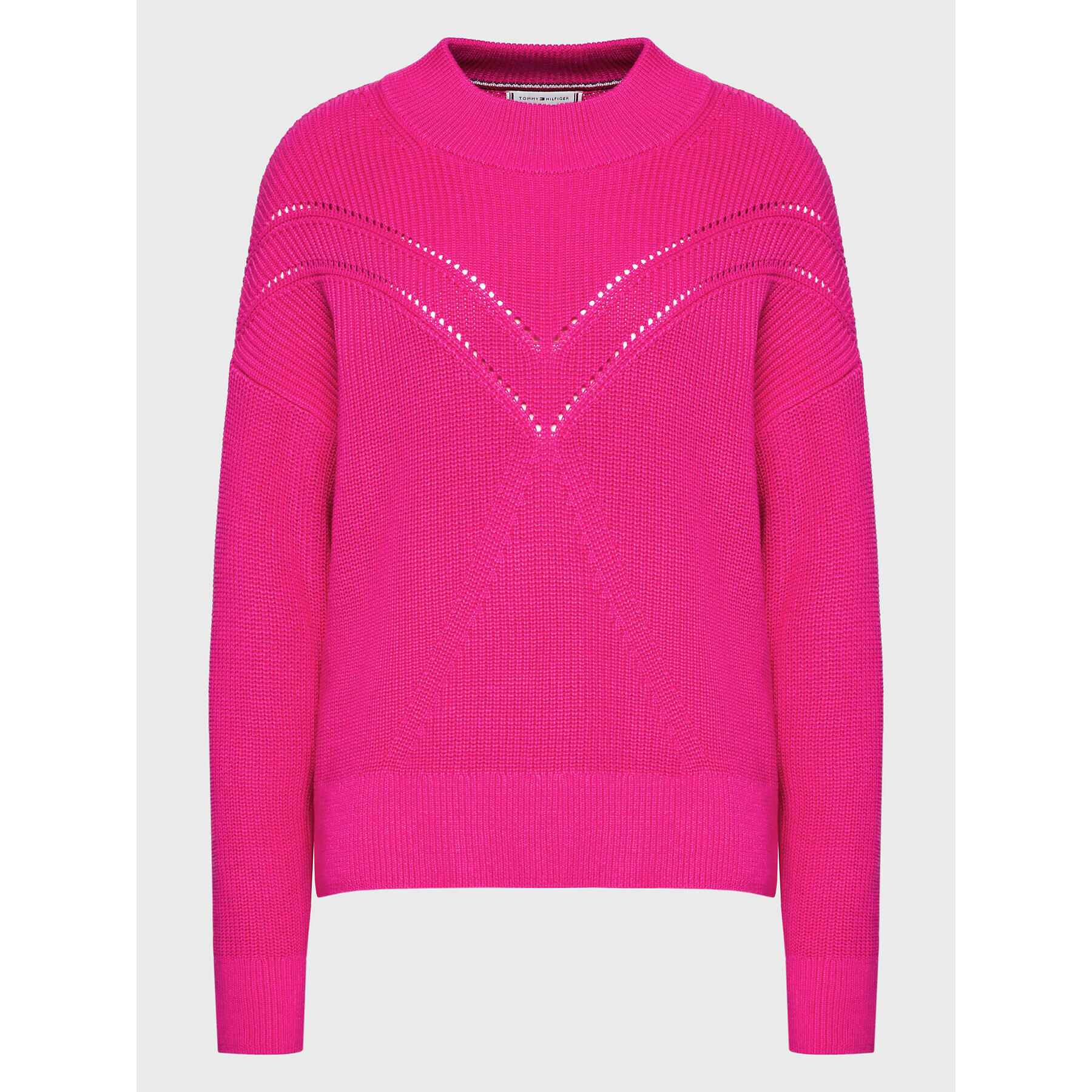 Tommy Hilfiger Пуловер WW0WW37497 Розов Regular Fit - Pepit.bg