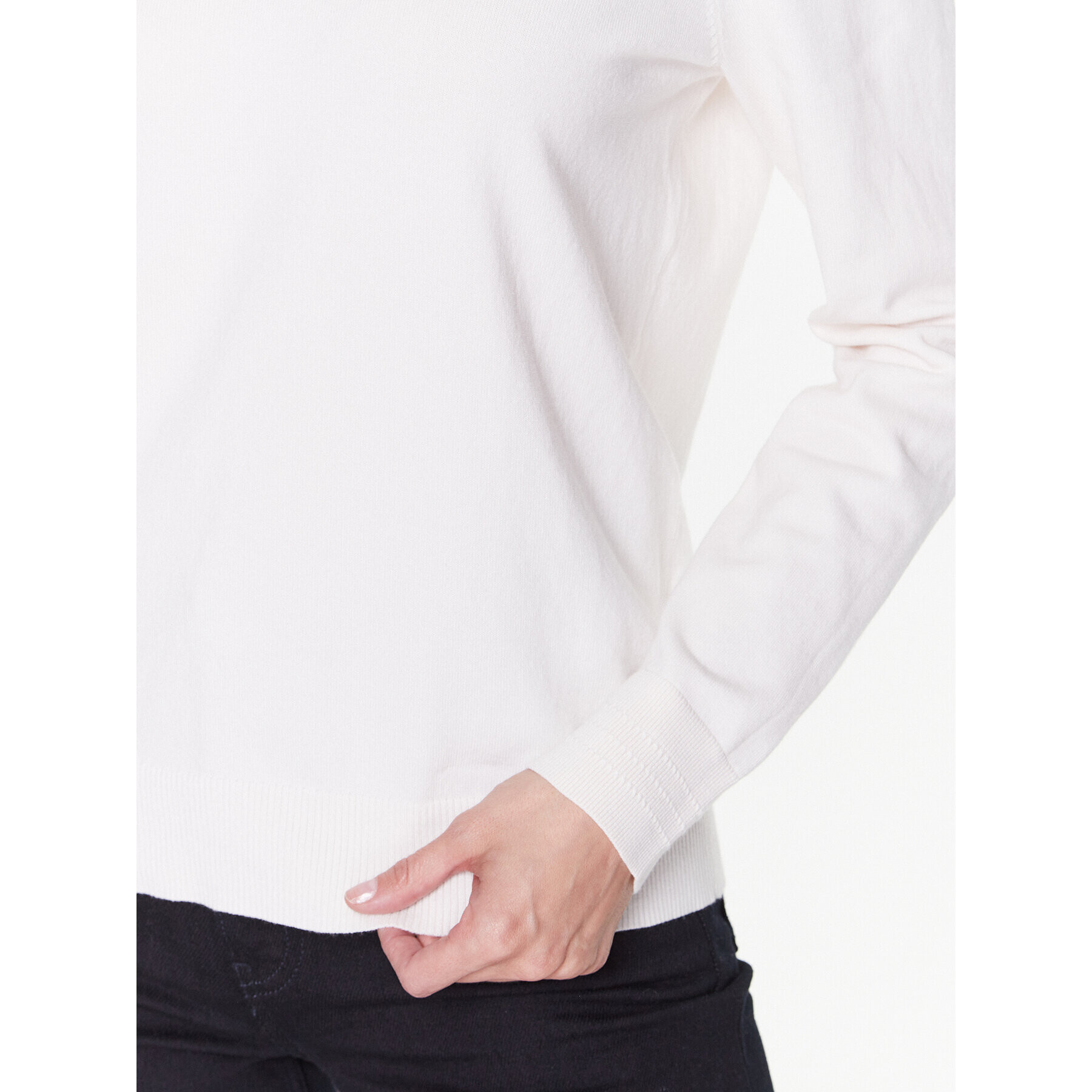 Tommy Hilfiger Пуловер WW0WW37942 Екрю Regular Fit - Pepit.bg