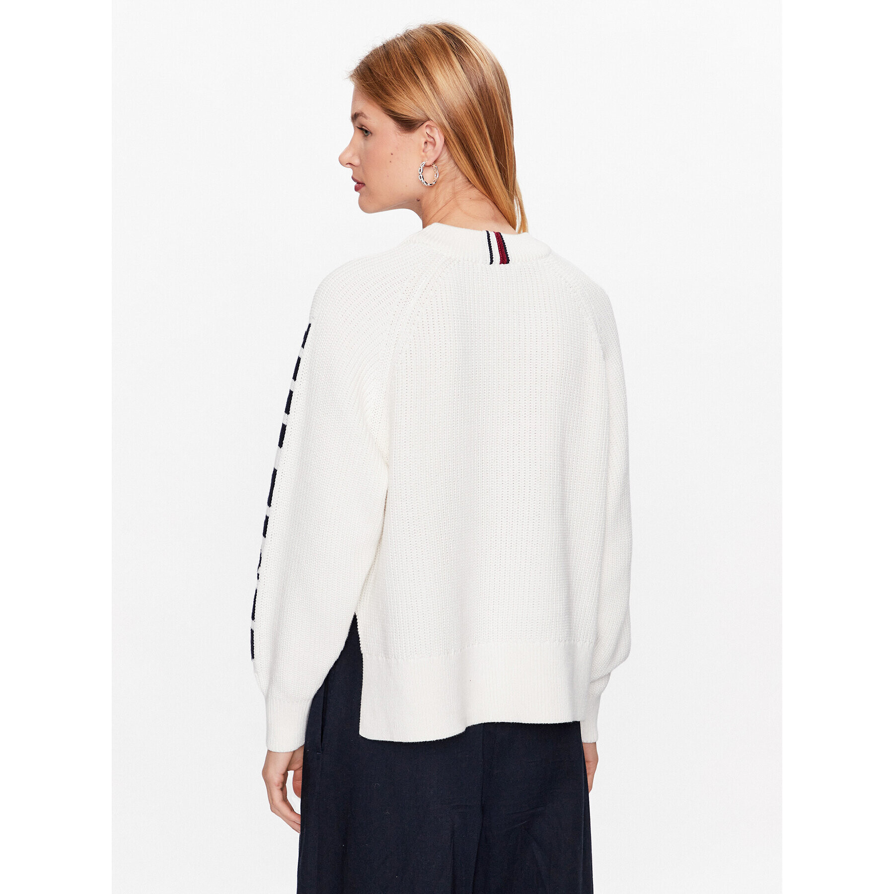 Tommy Hilfiger Пуловер WW0WW39002 Екрю Regular Fit - Pepit.bg