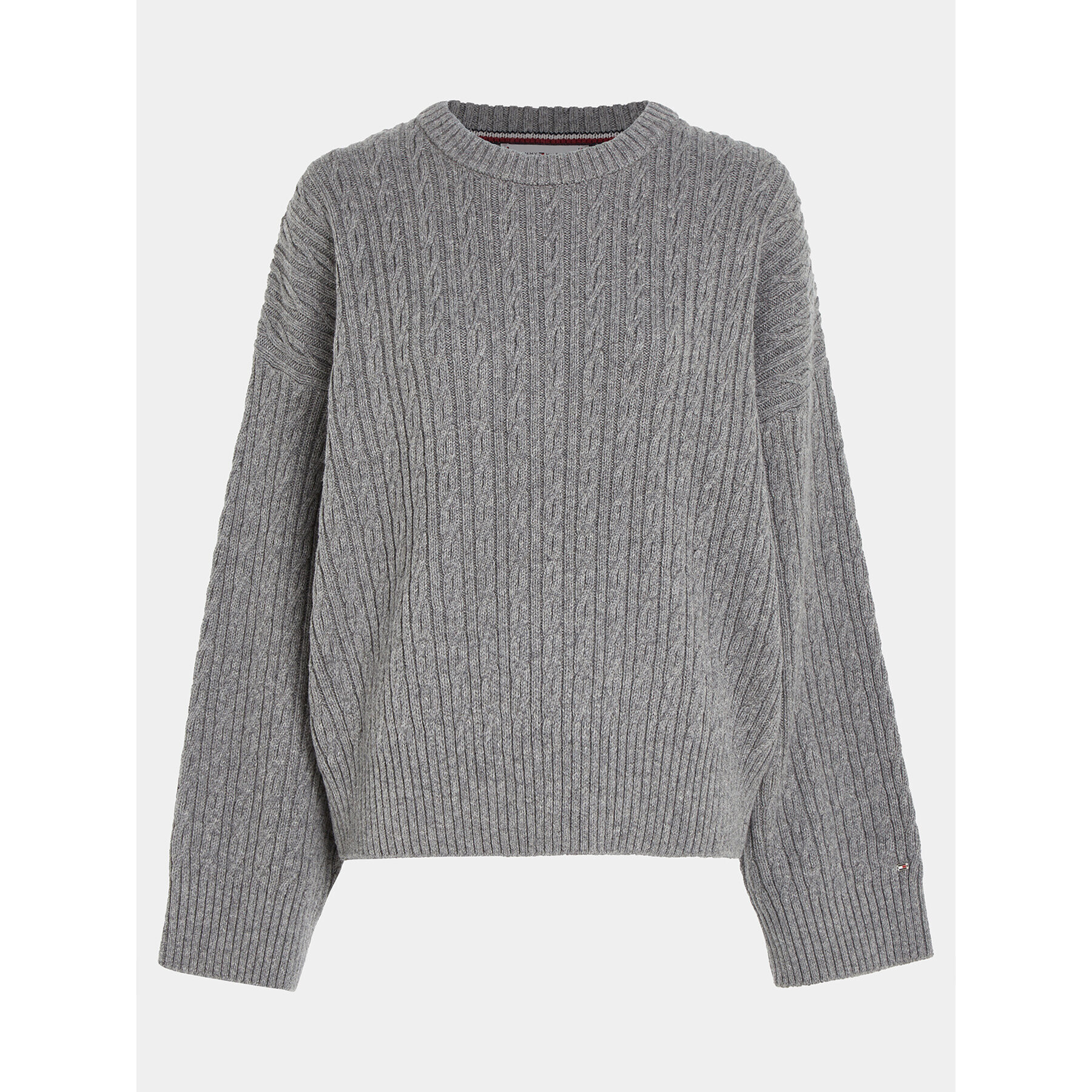 Tommy Hilfiger Пуловер WW0WW39003 Сив Oversize - Pepit.bg