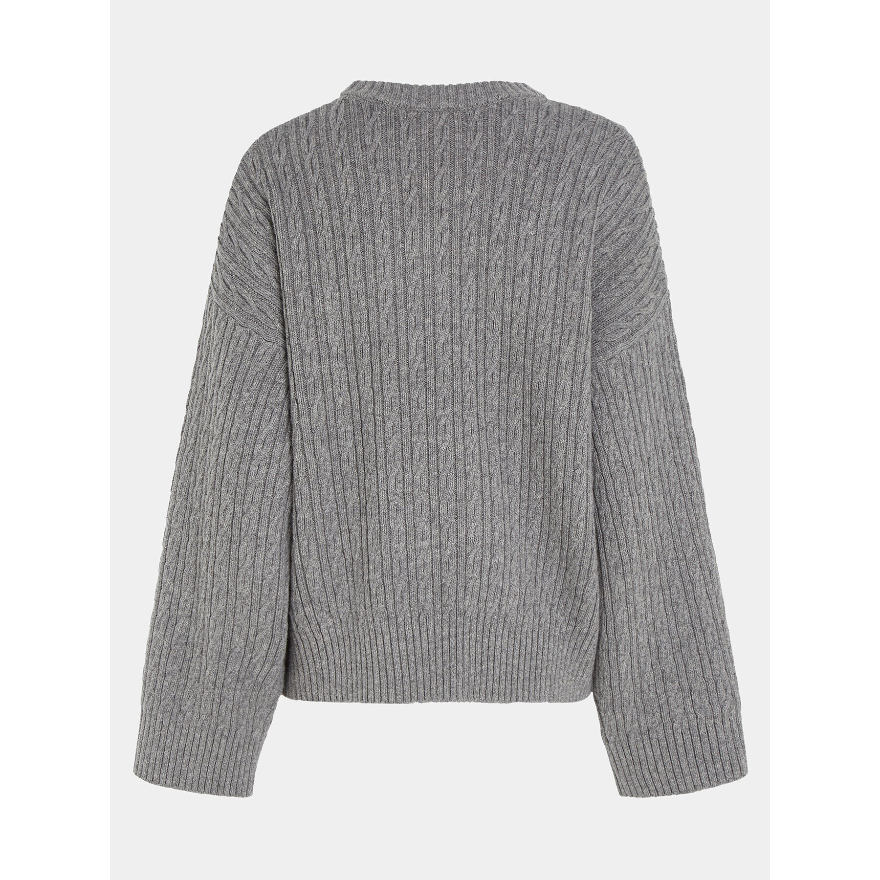 Tommy Hilfiger Пуловер WW0WW39003 Сив Oversize - Pepit.bg