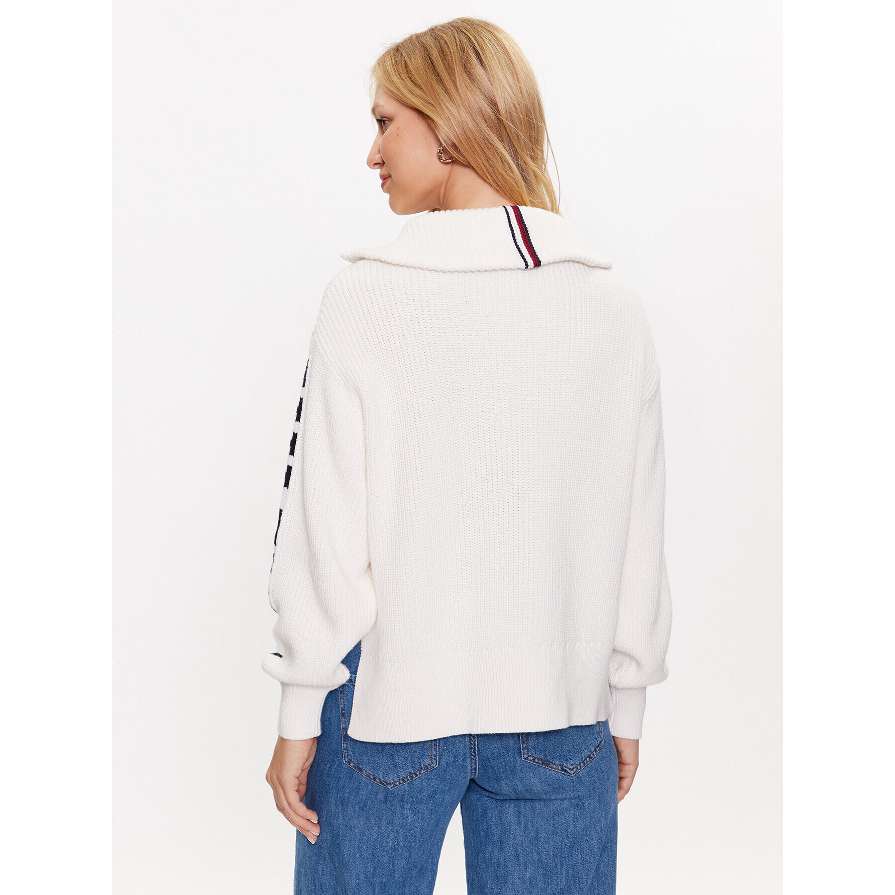 Tommy Hilfiger Пуловер WW0WW39013 Екрю Relaxed Fit - Pepit.bg