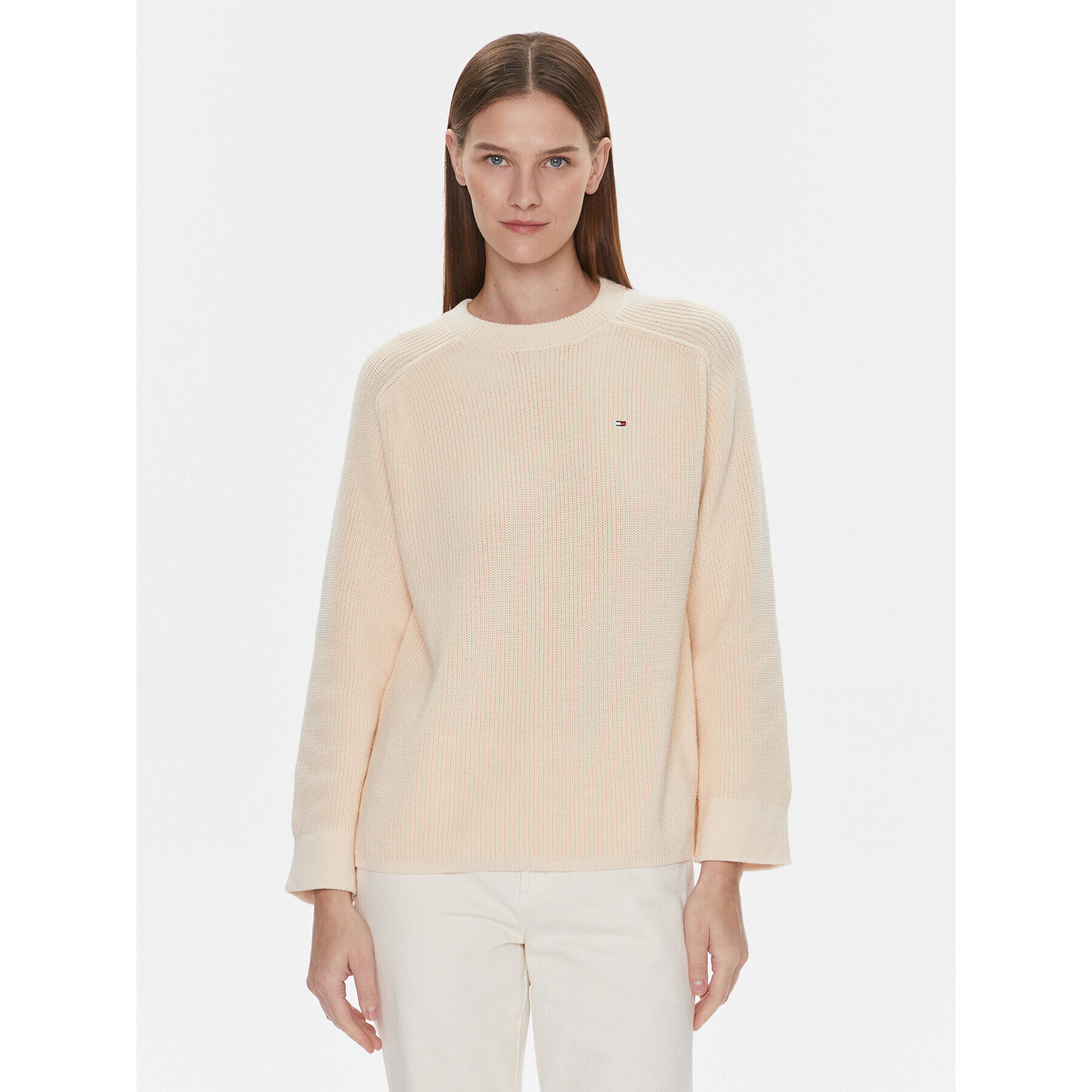 Tommy Hilfiger Пуловер WW0WW40751 Жълт Regular Fit - Pepit.bg