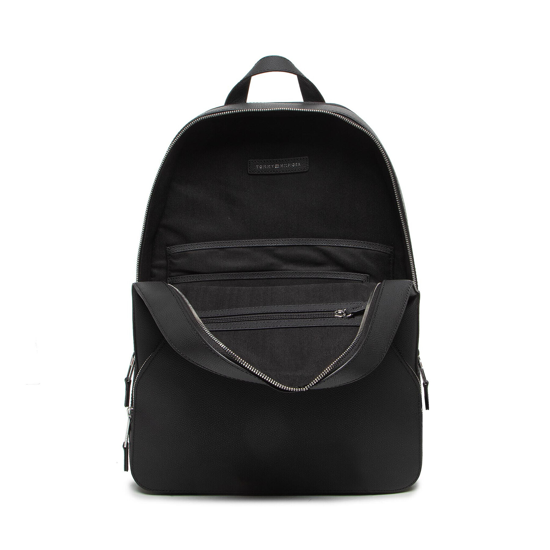 Tommy Hilfiger Раница Business Leather Backpack AM0AM08458 Черен - Pepit.bg