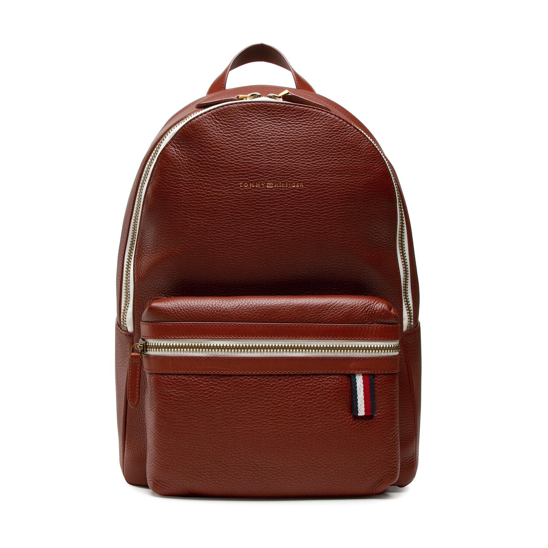 Tommy Hilfiger Раница Premium Leather Backpack AM0AM08453 Кафяв - Pepit.bg