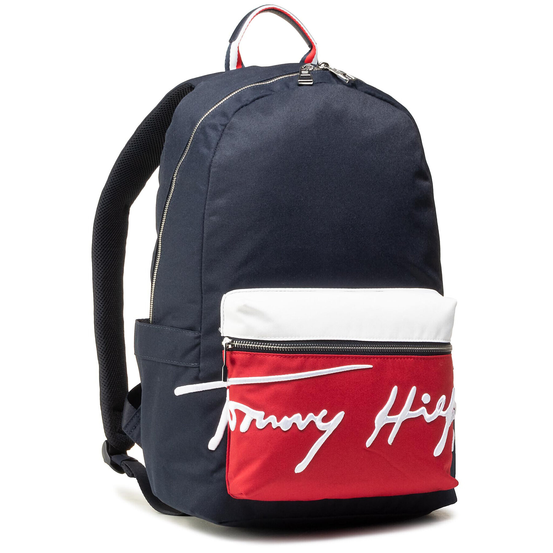 Tommy Hilfiger Раница Th Signature Backpack AM0AM07378 Тъмносин - Pepit.bg