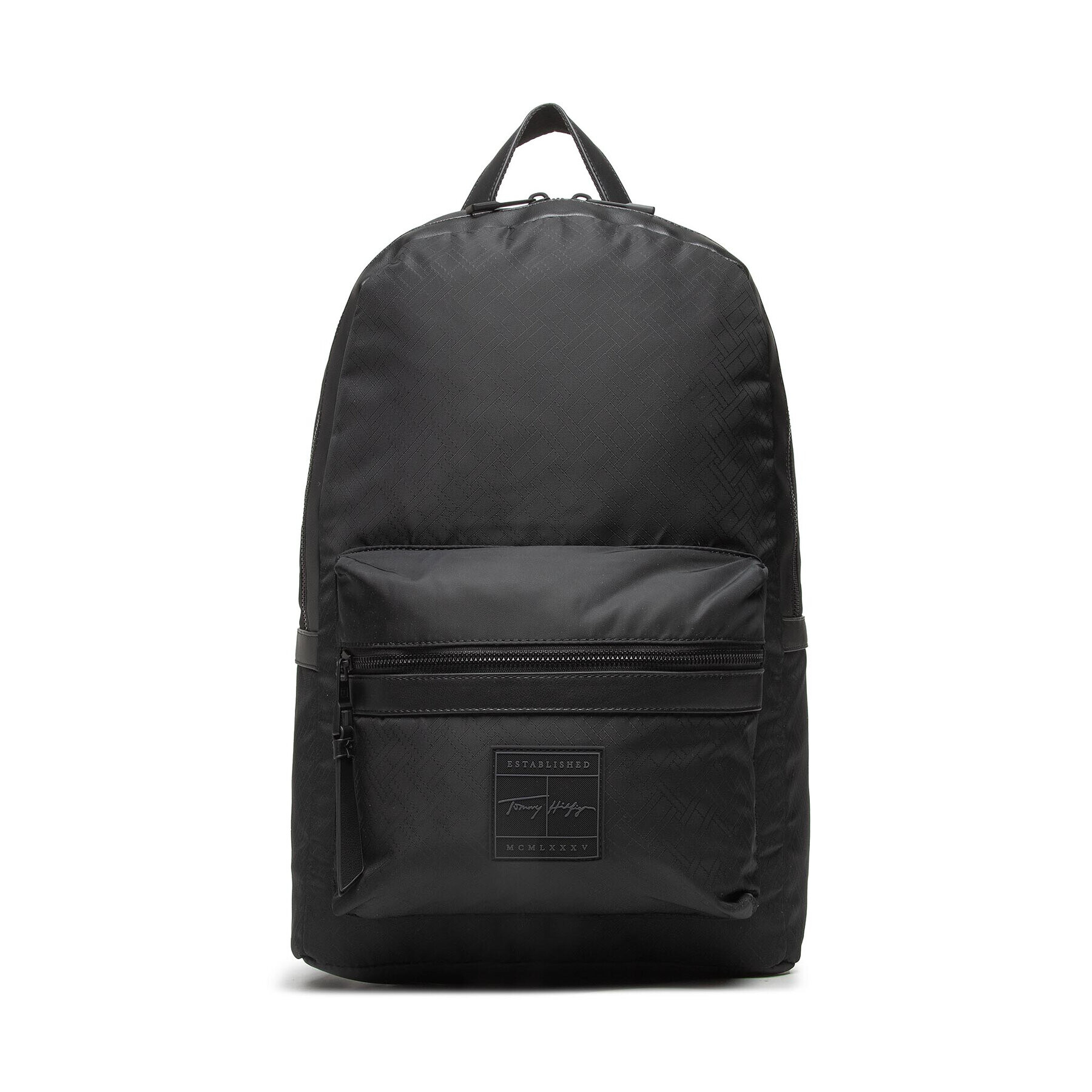 Tommy Hilfiger Раница Th Singnature Backpack AM0AM08452 Черен - Pepit.bg