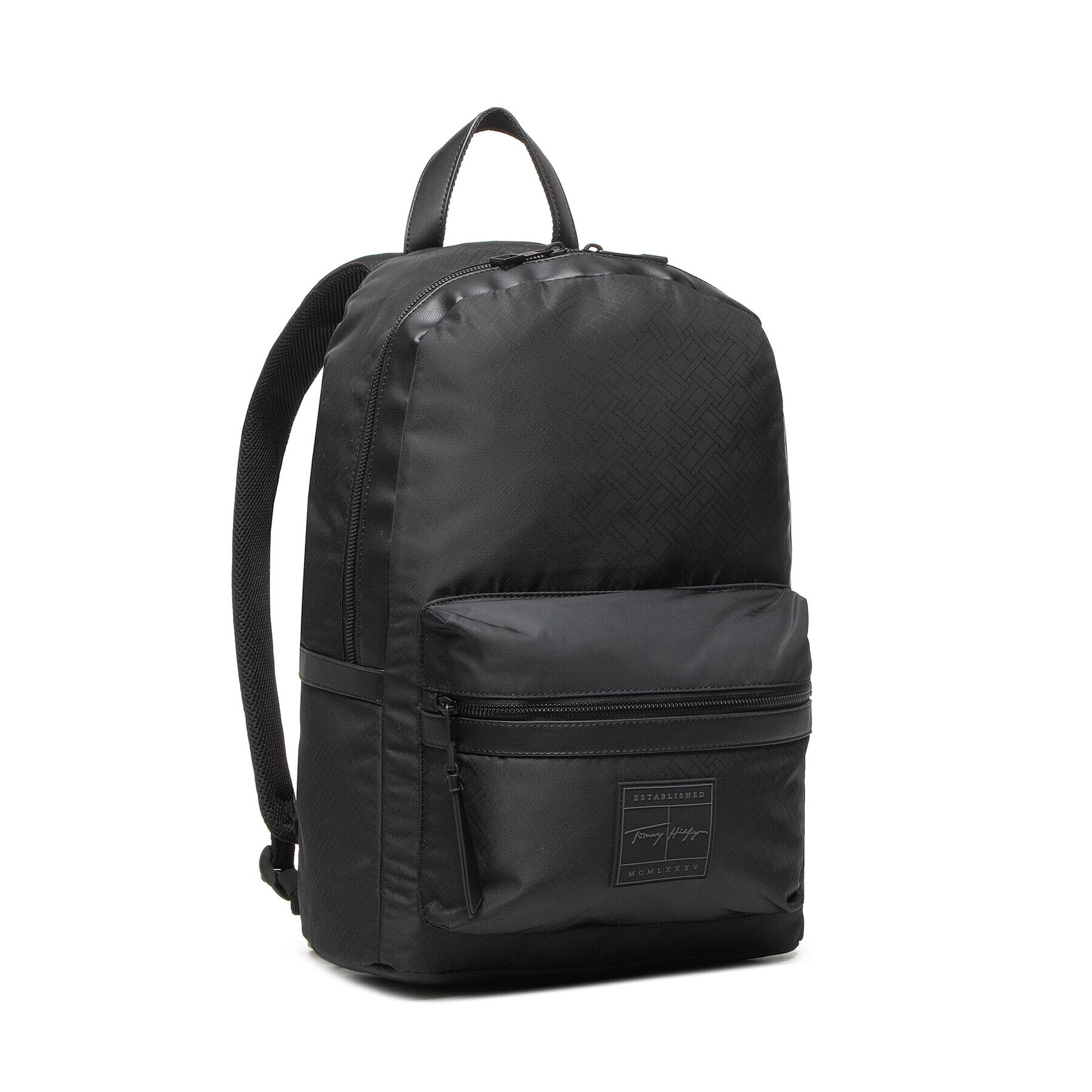 Tommy Hilfiger Раница Th Singnature Backpack AM0AM08452 Черен - Pepit.bg