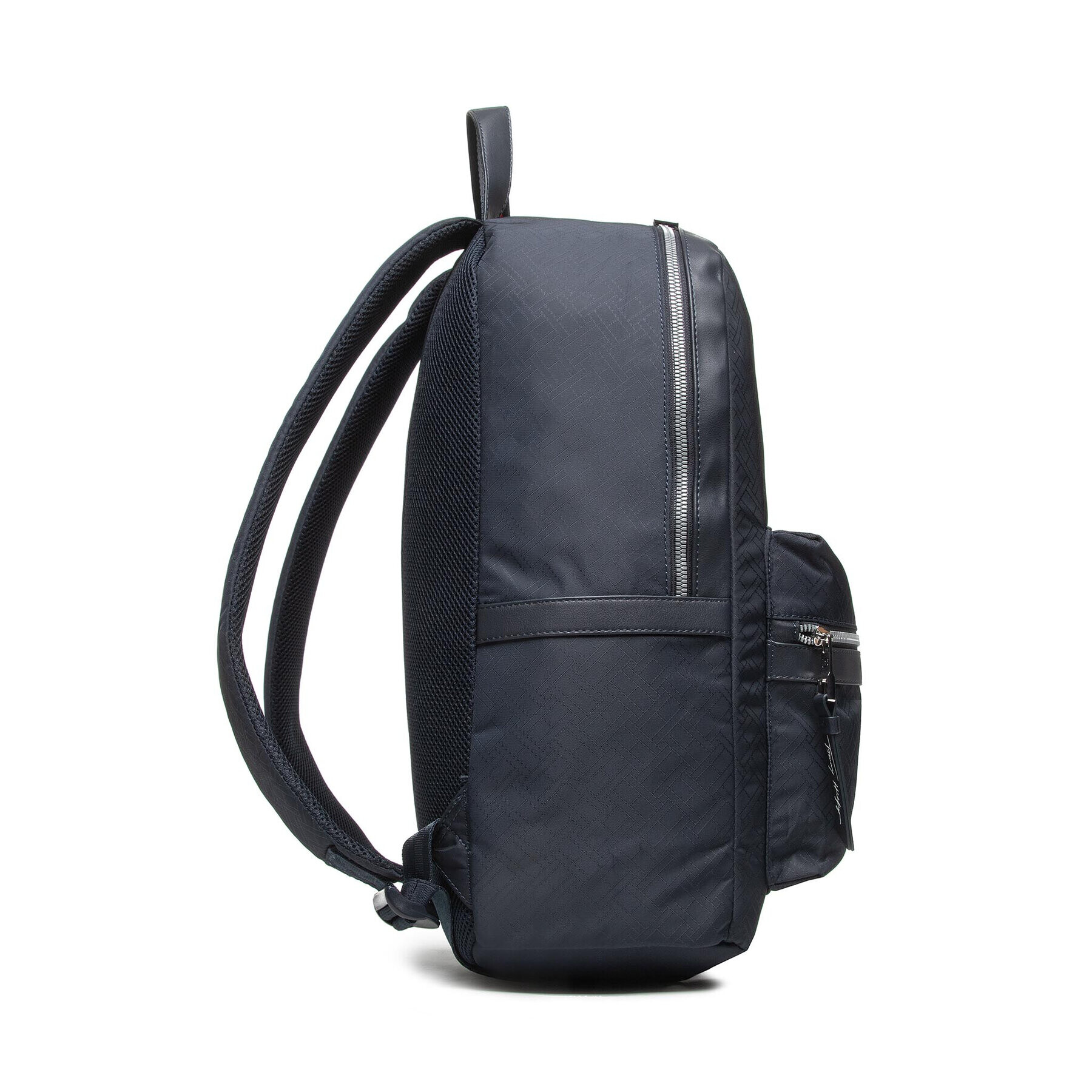 Tommy Hilfiger Раница Th Singnature Backpack AM0AM08452 Тъмносин - Pepit.bg