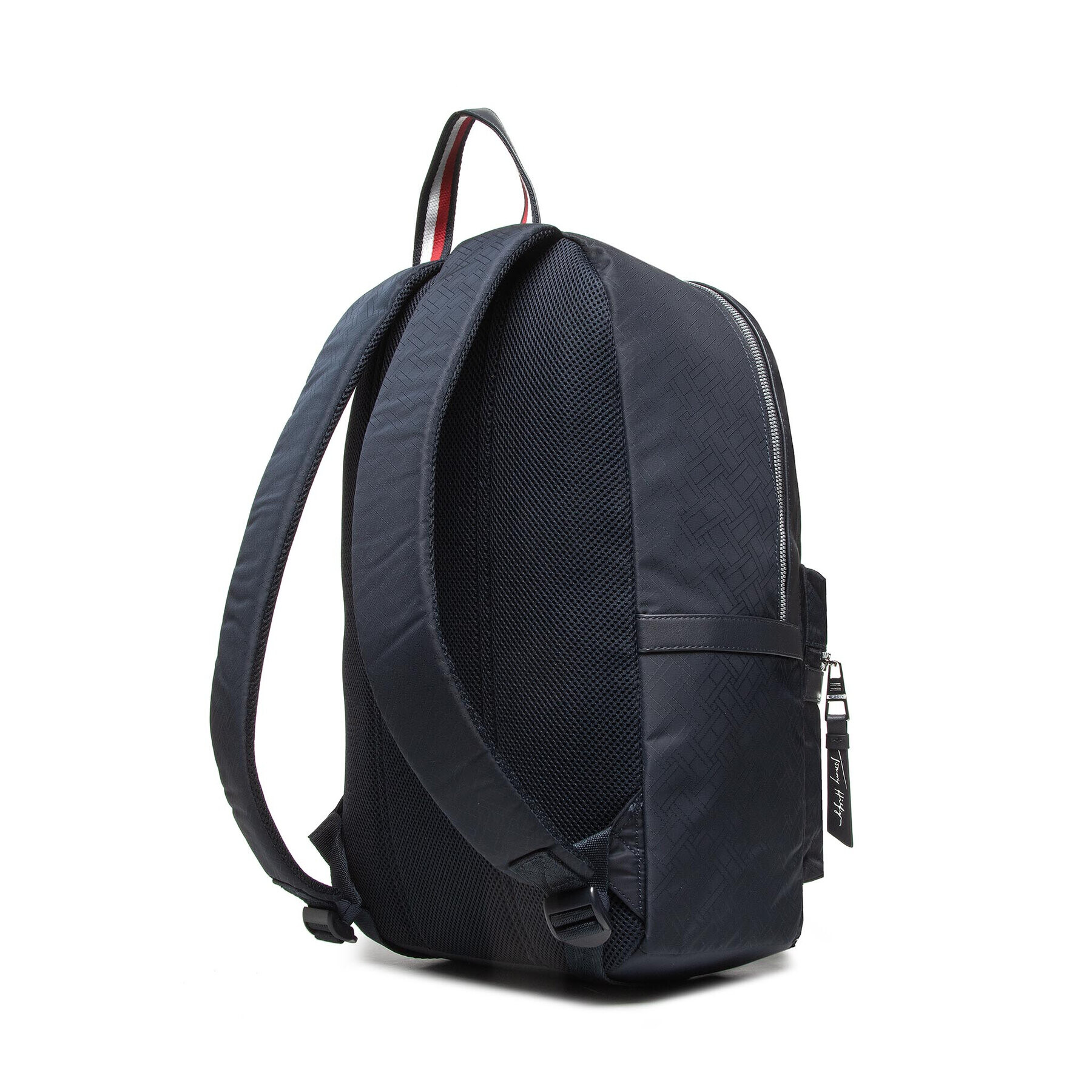 Tommy Hilfiger Раница Th Singnature Backpack AM0AM08452 Тъмносин - Pepit.bg