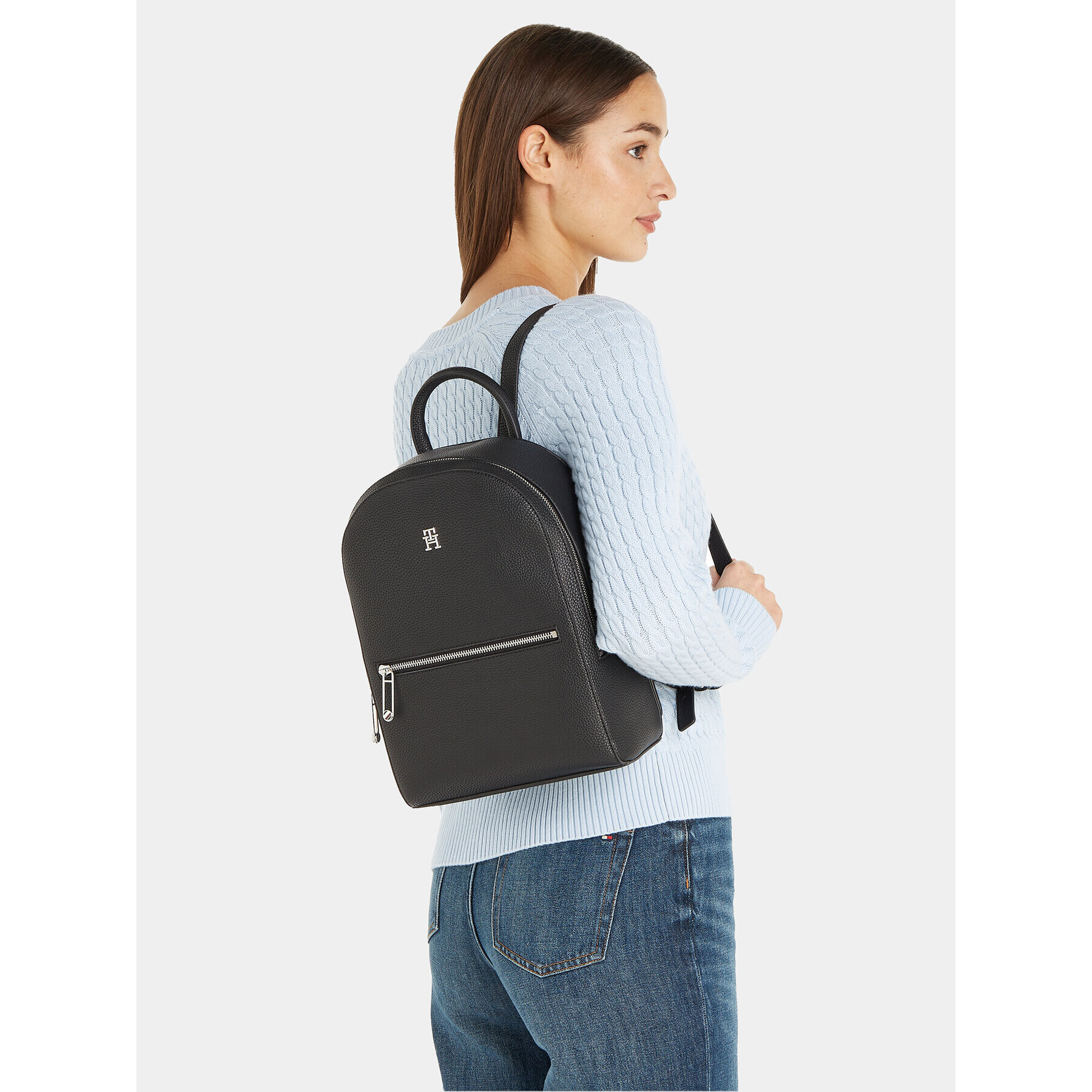 Tommy Hilfiger Раница Emblem AW0AW15213 Черен - Pepit.bg