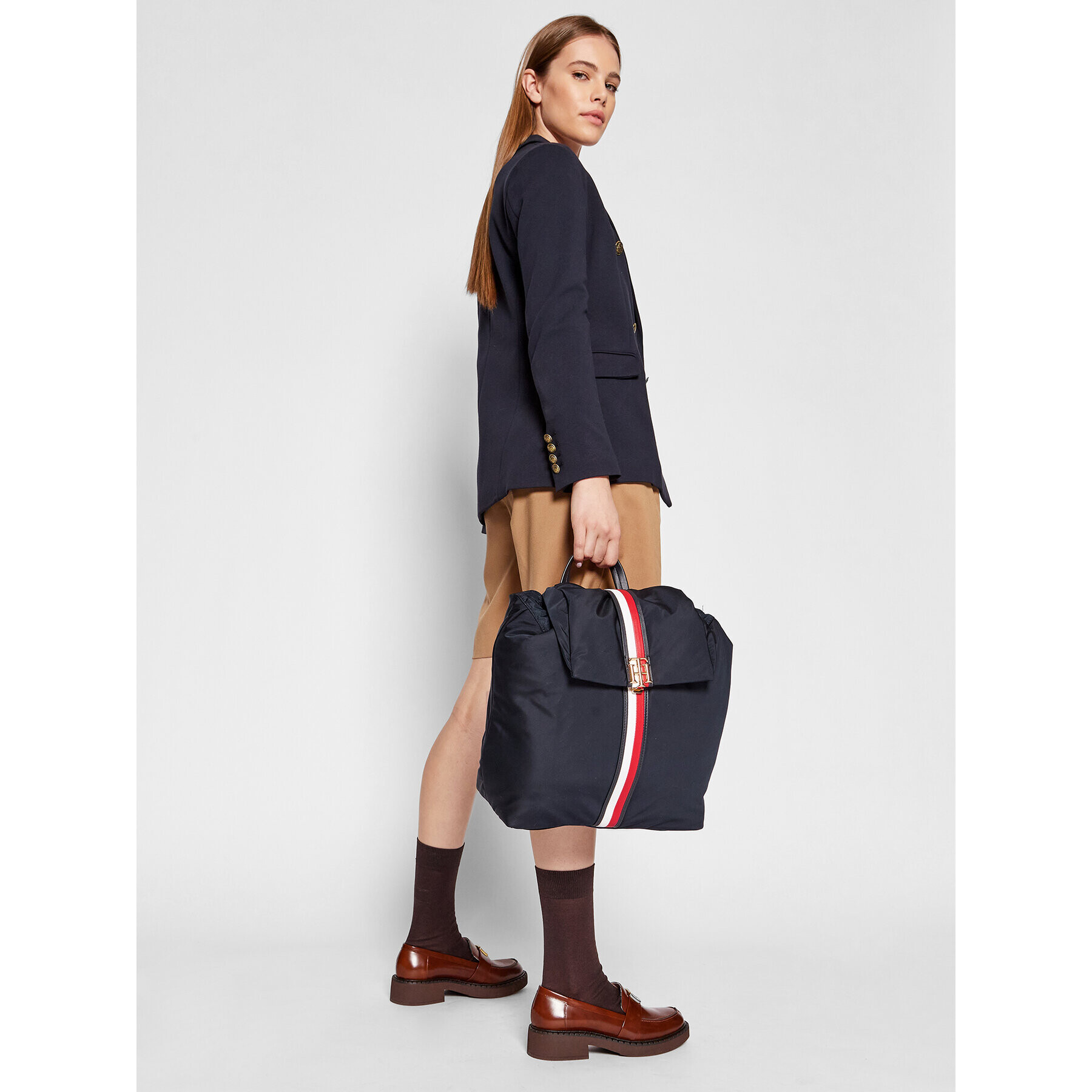 Tommy Hilfiger Раница Relaxed Th Backpack Corp AW0AW10921 Тъмносин - Pepit.bg