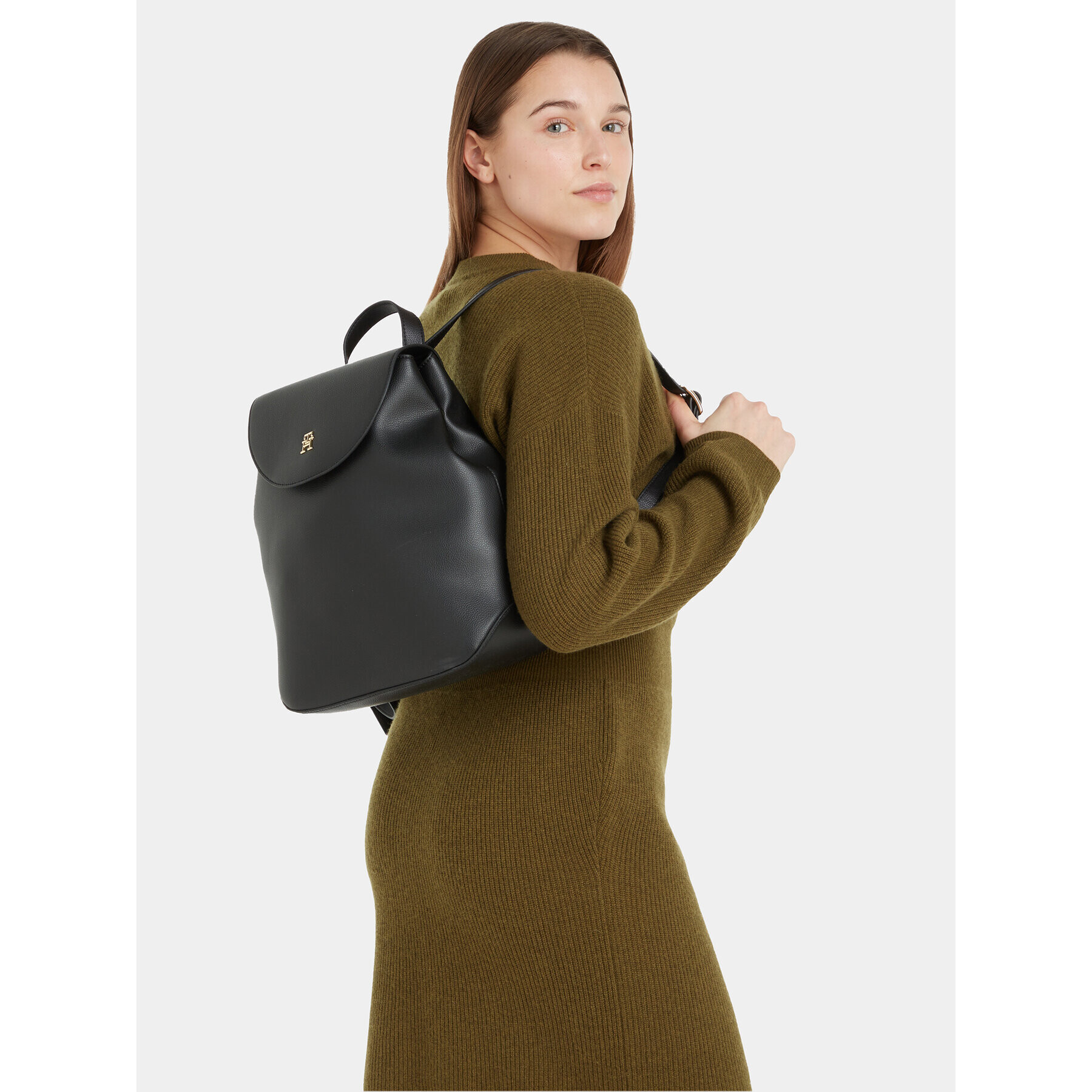 Tommy Hilfiger Раница Staple AW0AW15193 Черен - Pepit.bg