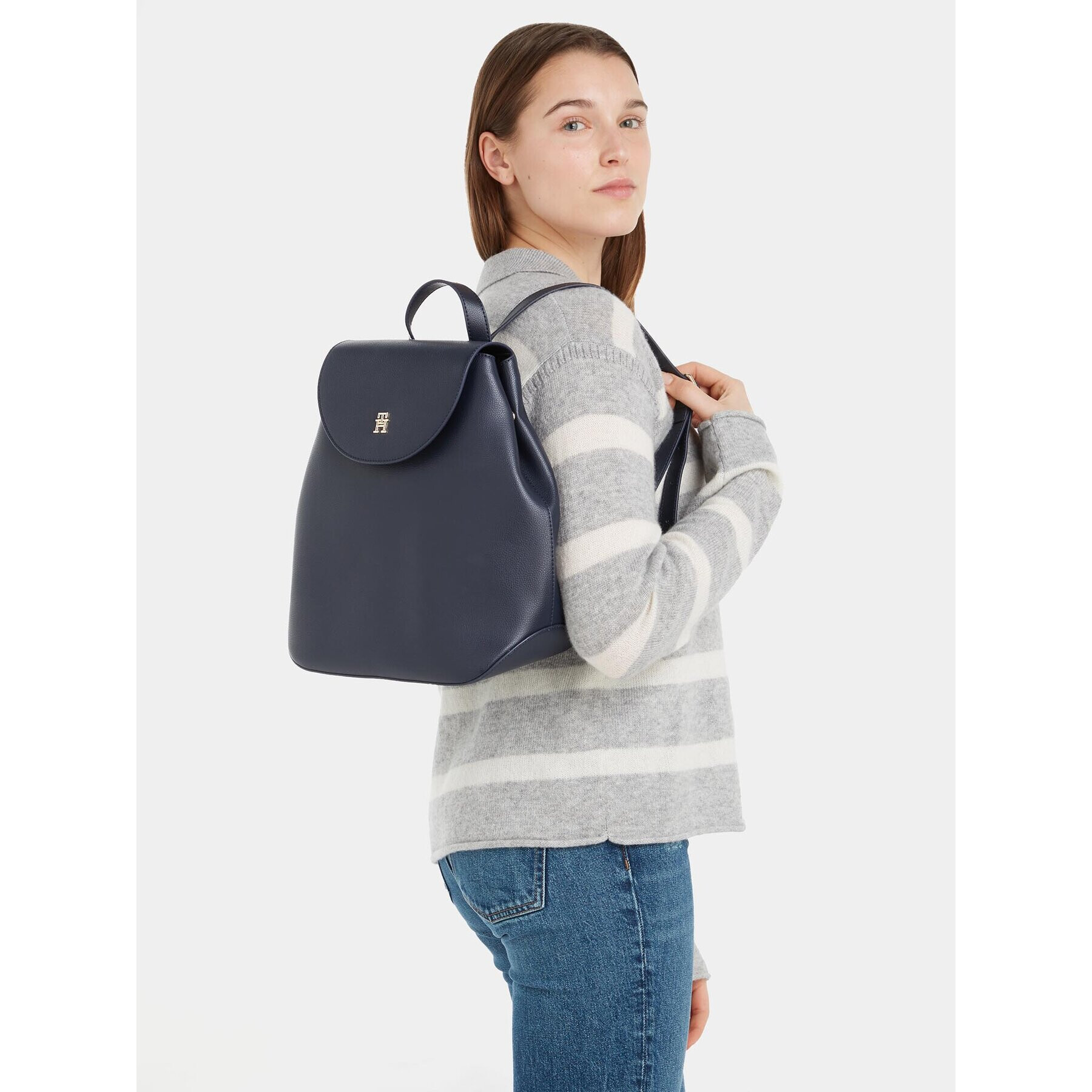 Tommy Hilfiger Раница Staple AW0AW15193 Тъмносин - Pepit.bg