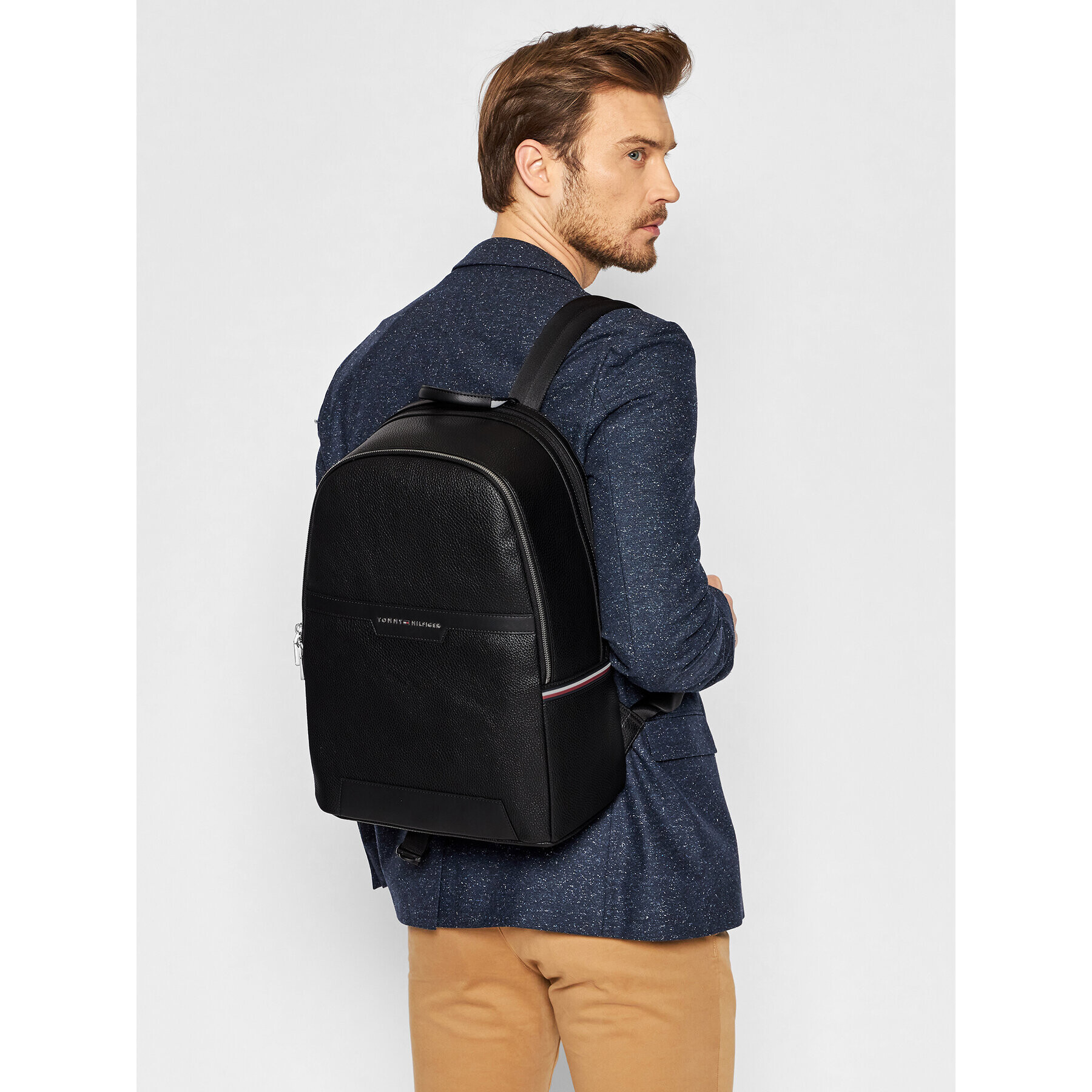 Tommy Hilfiger Раница Th Downtown Backpack AM0AM08077 Черен - Pepit.bg