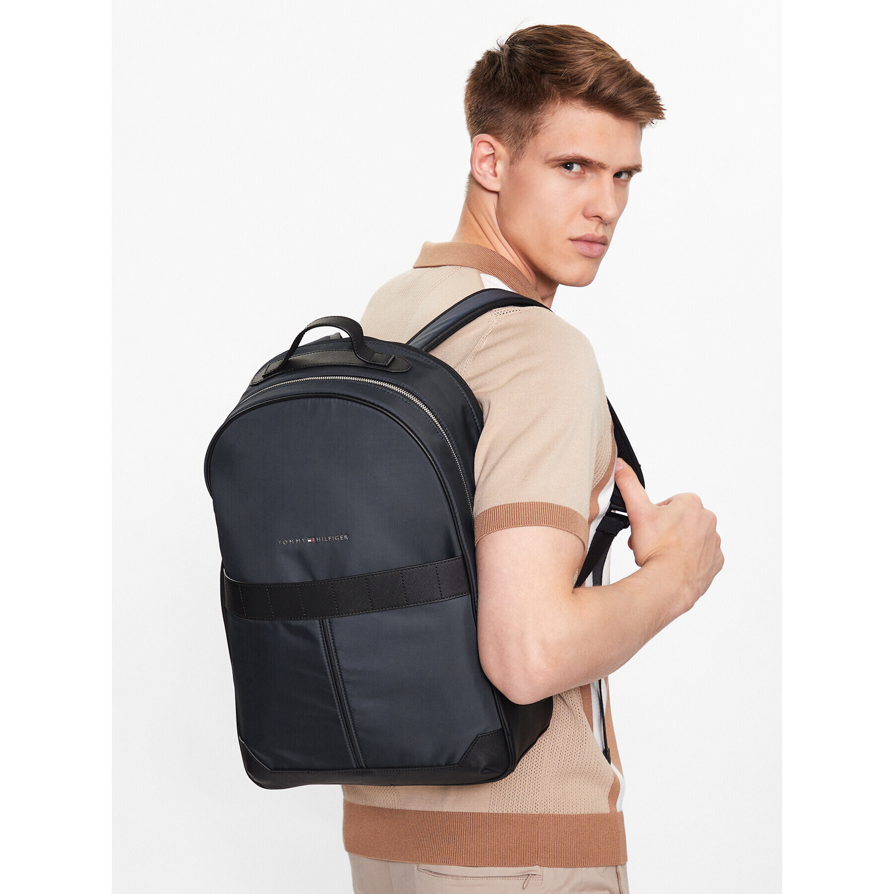 Tommy Hilfiger Раница Th Elevated Nylon Backpack AM0AM10939 Тъмносин - Pepit.bg