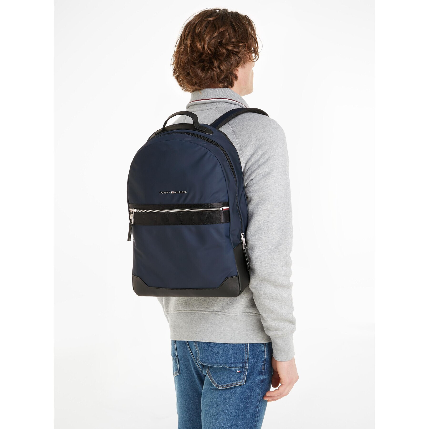 Tommy Hilfiger Раница Th Elevated Nylon Backpack AM0AM11573 Тъмносин - Pepit.bg