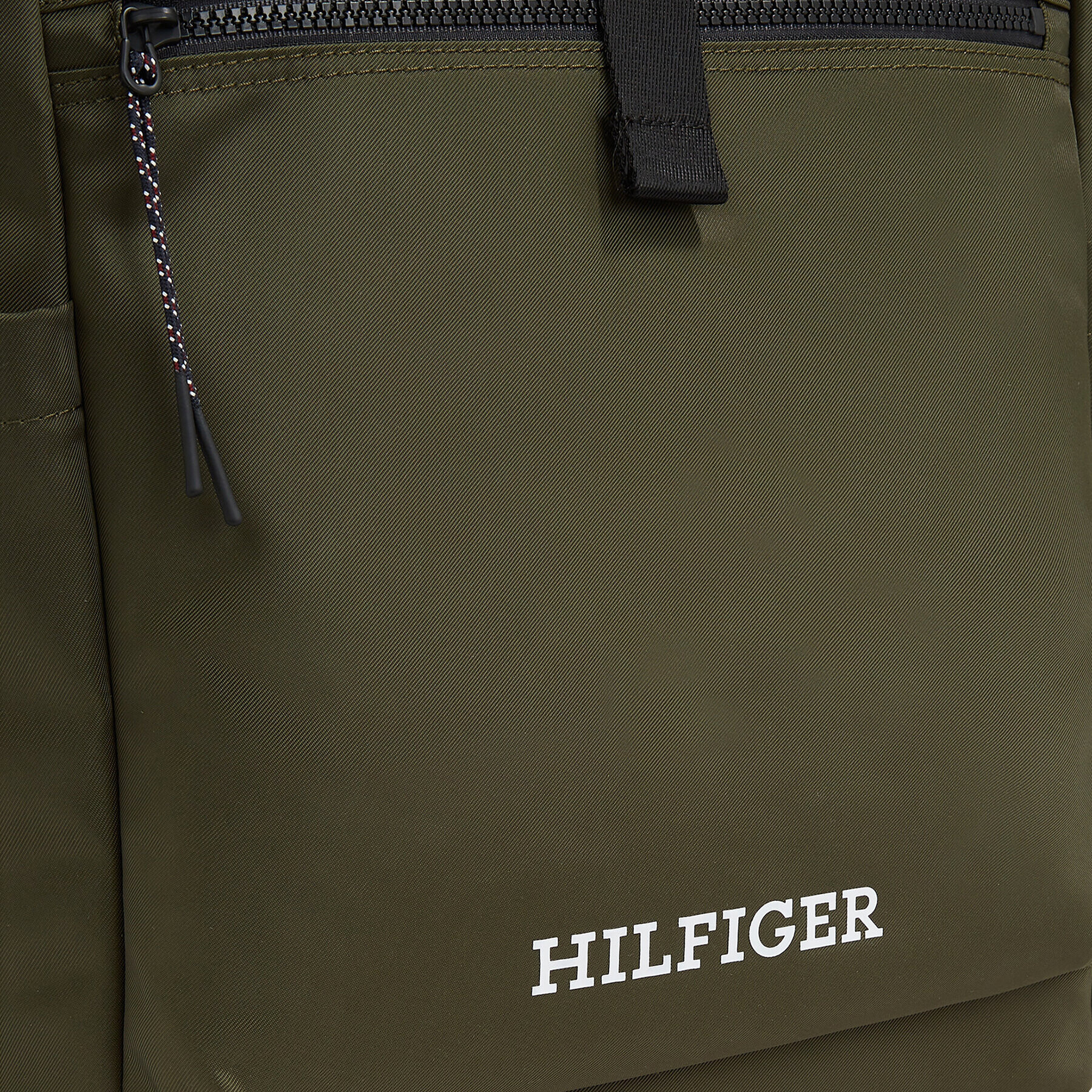 Tommy Hilfiger Раница Th Monotype Rolltop Backpack AM0AM11549 Зелен - Pepit.bg