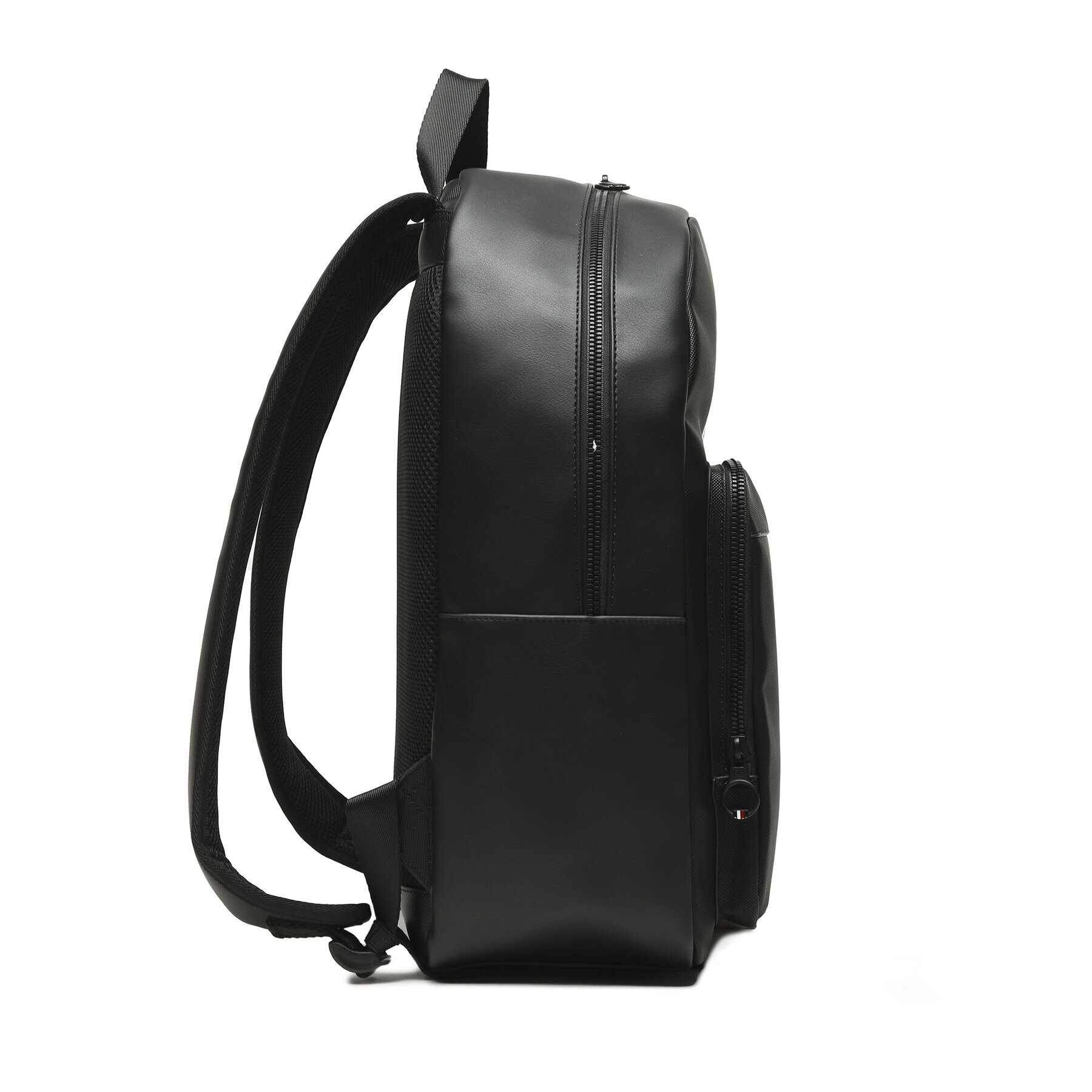 Tommy Hilfiger Раница Th Pique Pu Backpack AM0AM11317 Черен - Pepit.bg