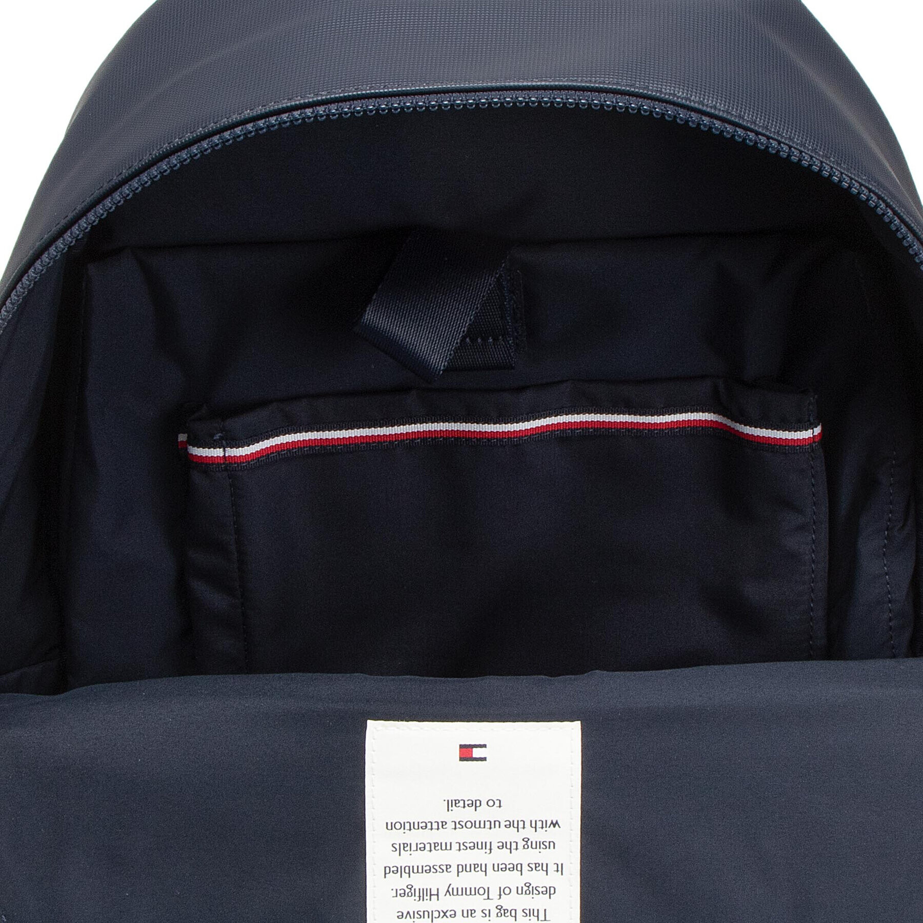 Tommy Hilfiger Раница Th Stripe Backpack AM0AM10300 Тъмносин - Pepit.bg
