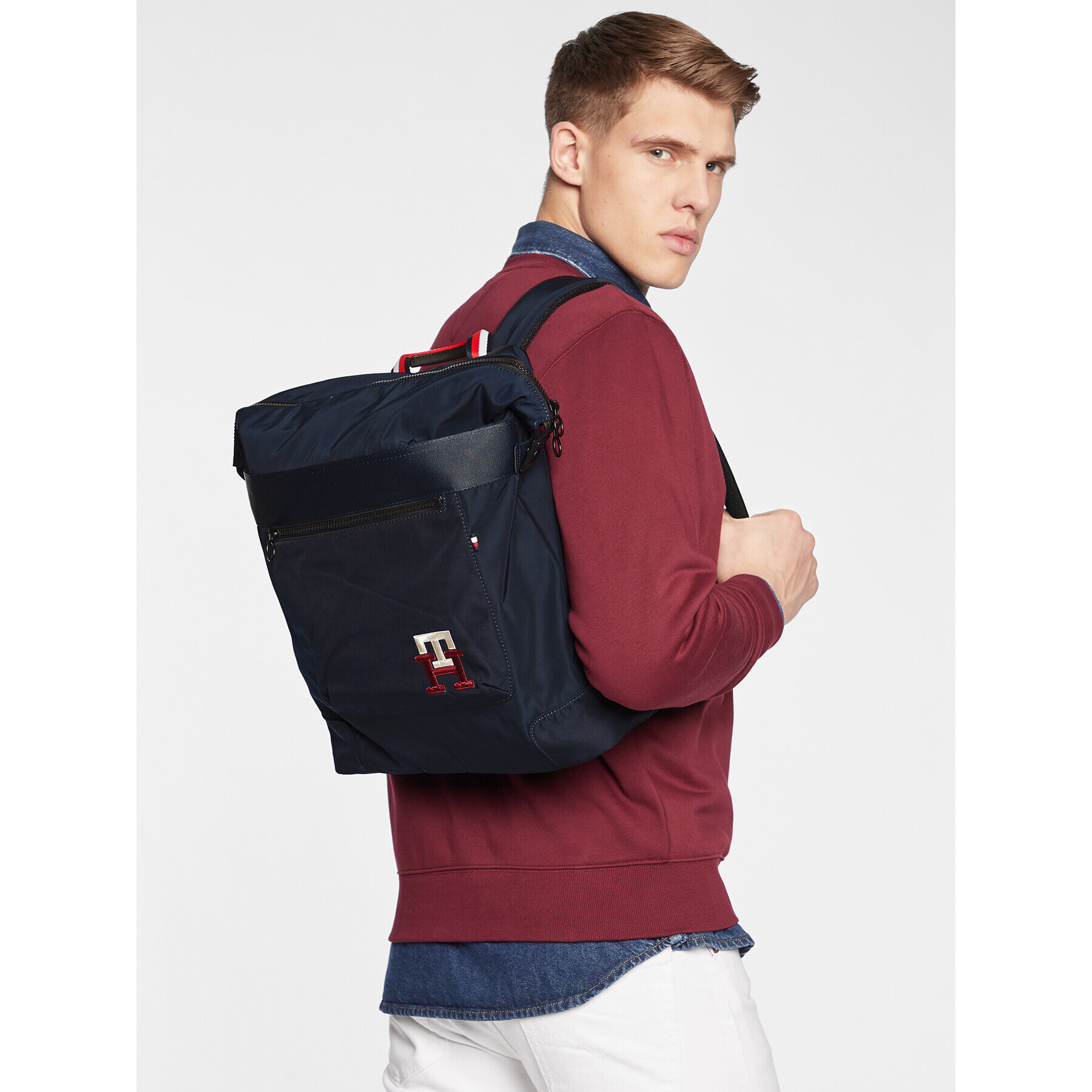 Tommy Hilfiger Раница Th Twilight Backpack AM0AM10552 Тъмносин - Pepit.bg