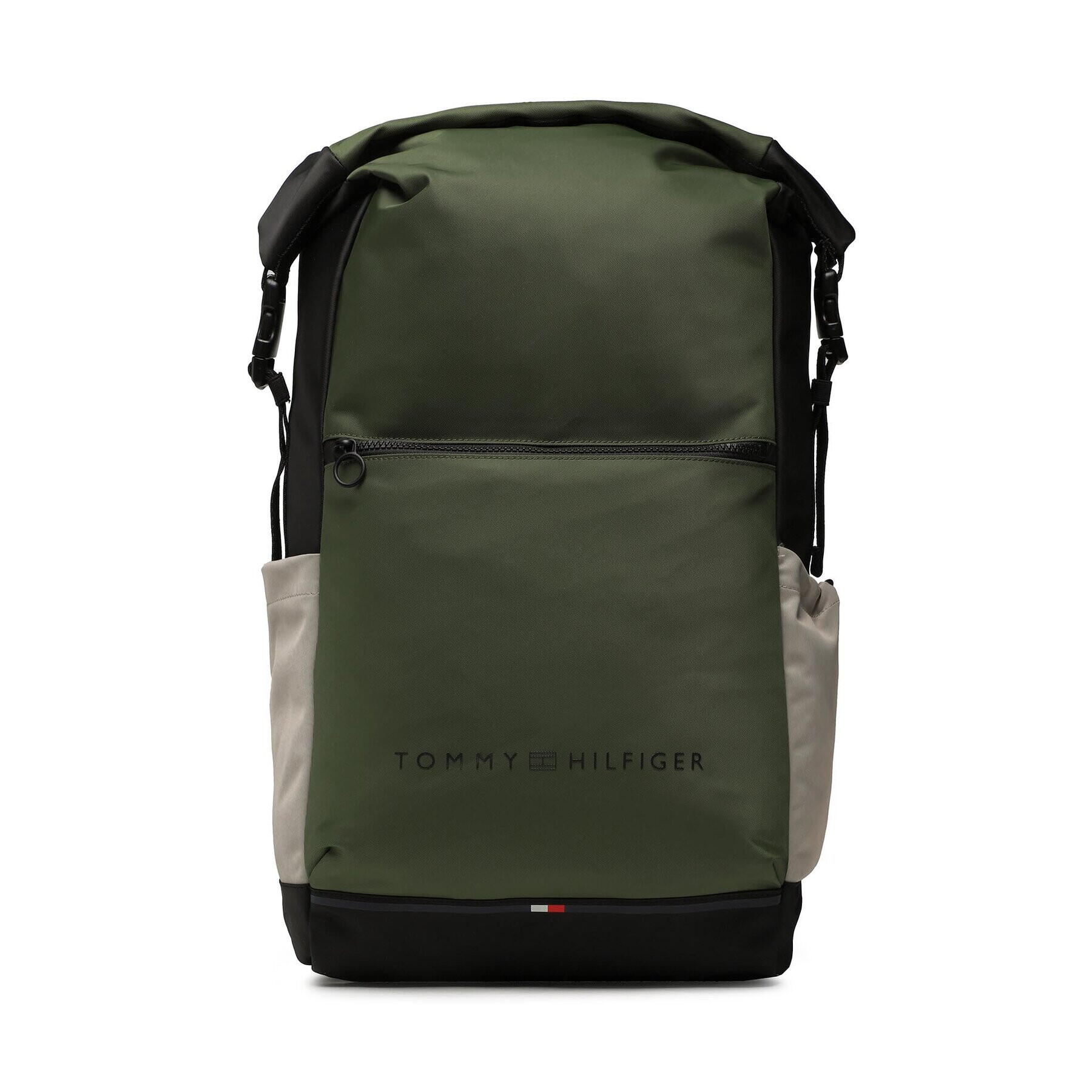 Tommy Hilfiger Раница Th Urban Essential Rolltop Bp AM0AM10917 Каки - Pepit.bg