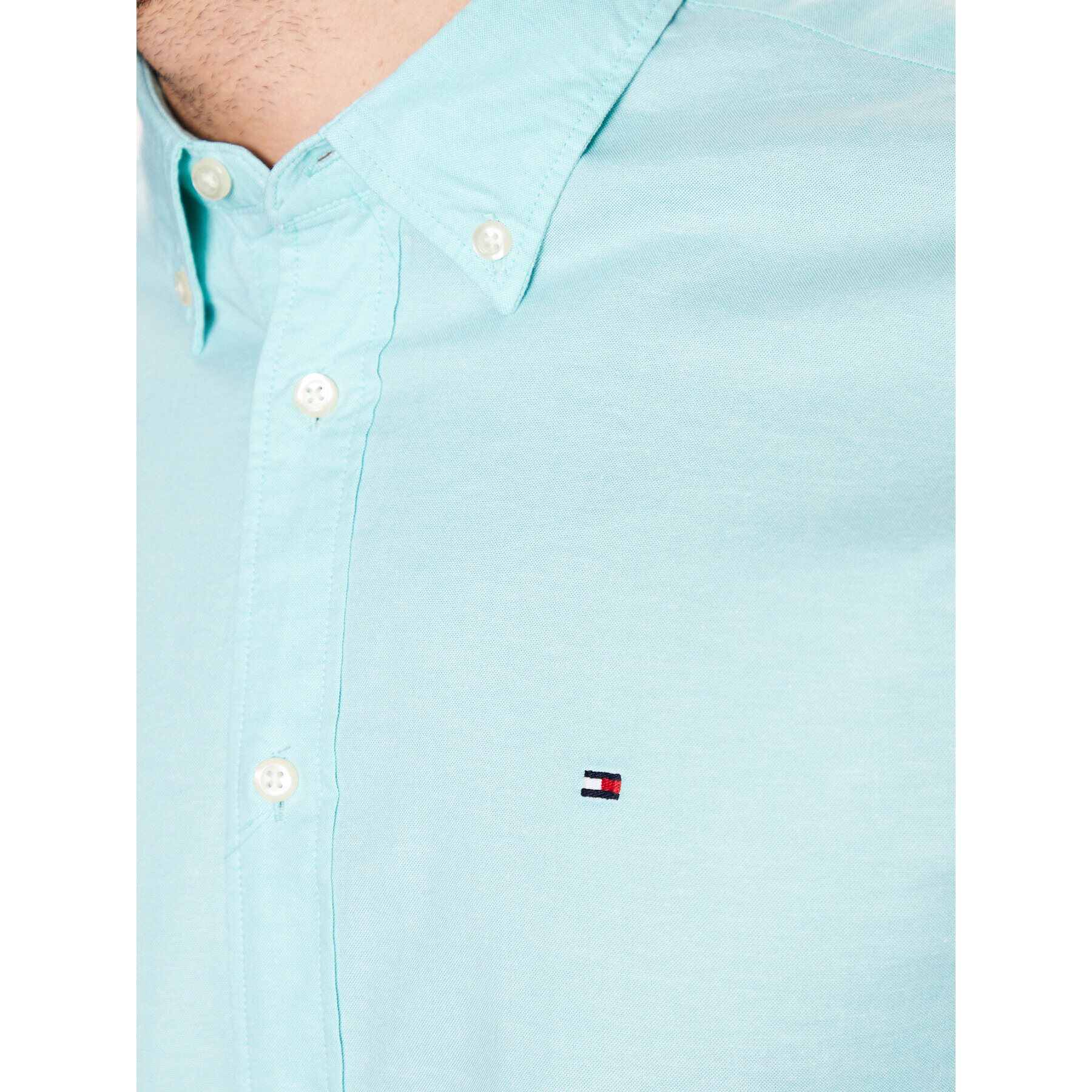 Tommy Hilfiger Риза 1985 MW0MW29968 Зелен Regular Fit - Pepit.bg