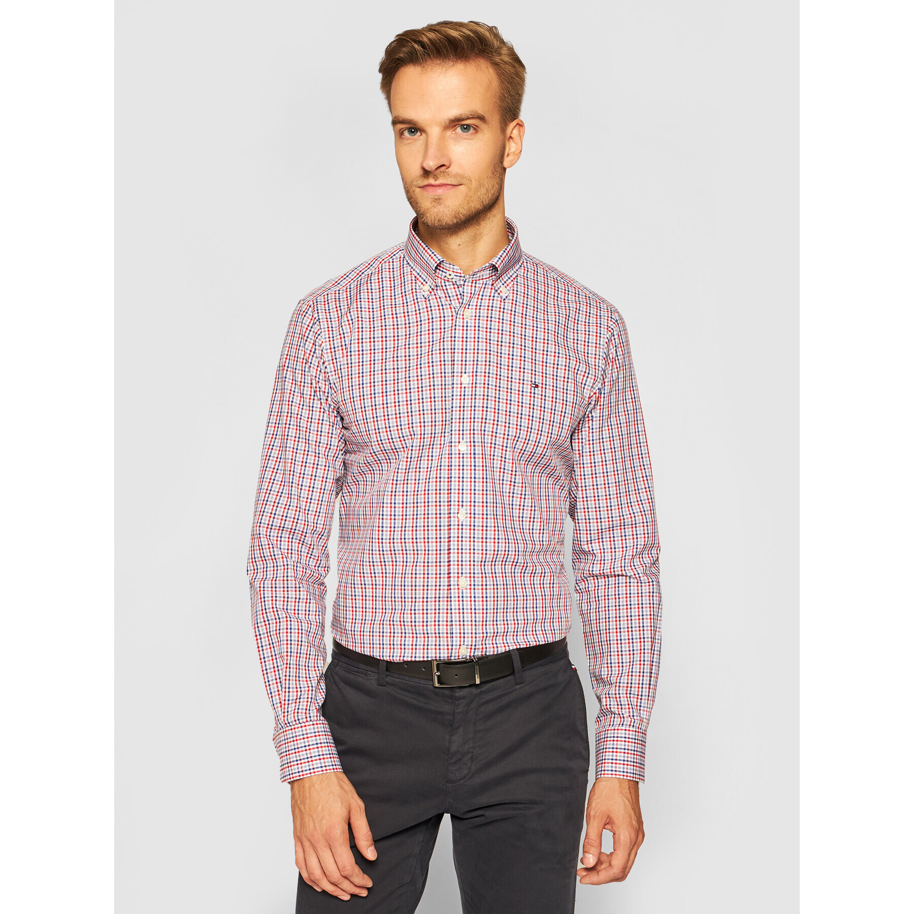 Tommy Hilfiger Риза Check TT0TT07584 Цветен Regular Fit - Pepit.bg