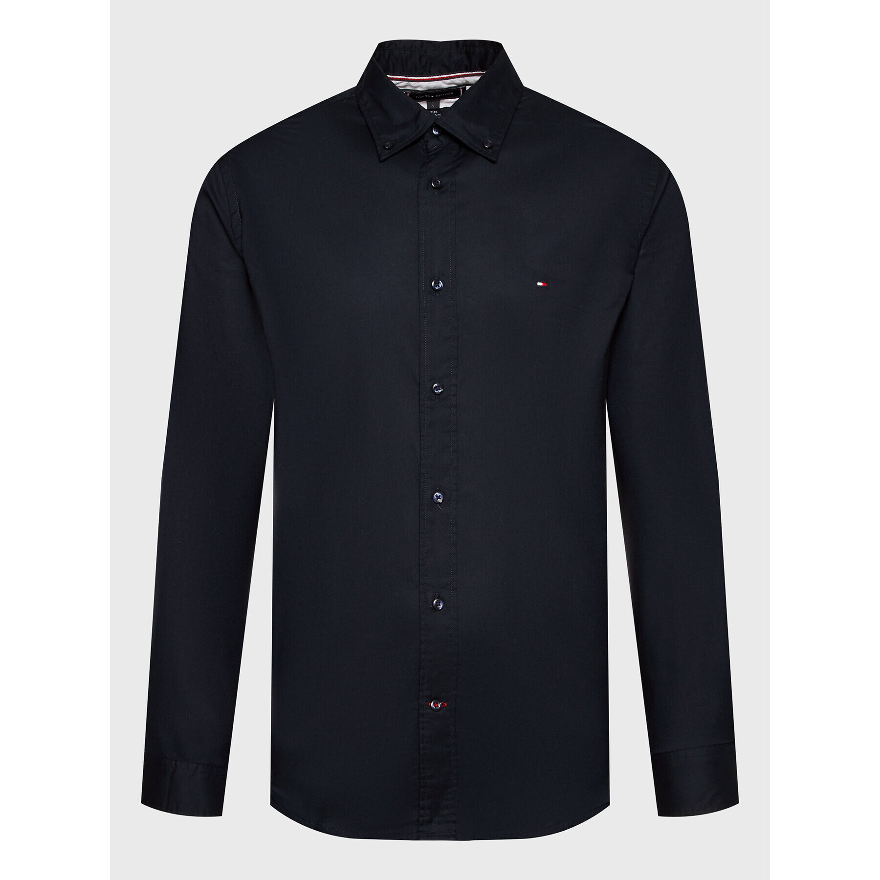 Tommy Hilfiger Риза Core Flex Poplin MW0MW25035 Тъмносин Regular Fit - Pepit.bg