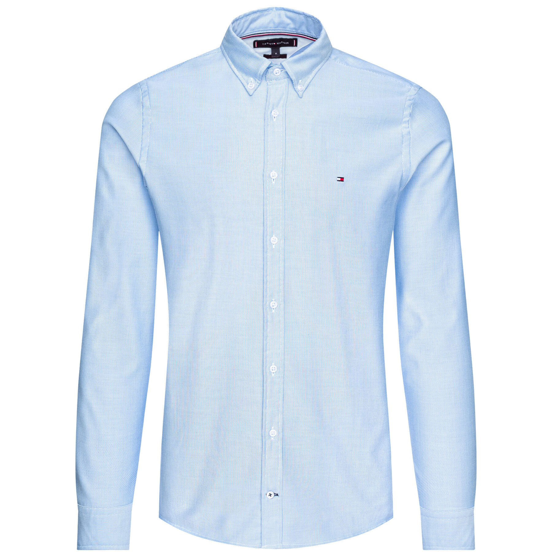 Tommy Hilfiger Риза Core Stretch Slim Oxford Shirt MW0MW03745 Син Slim Fit - Pepit.bg