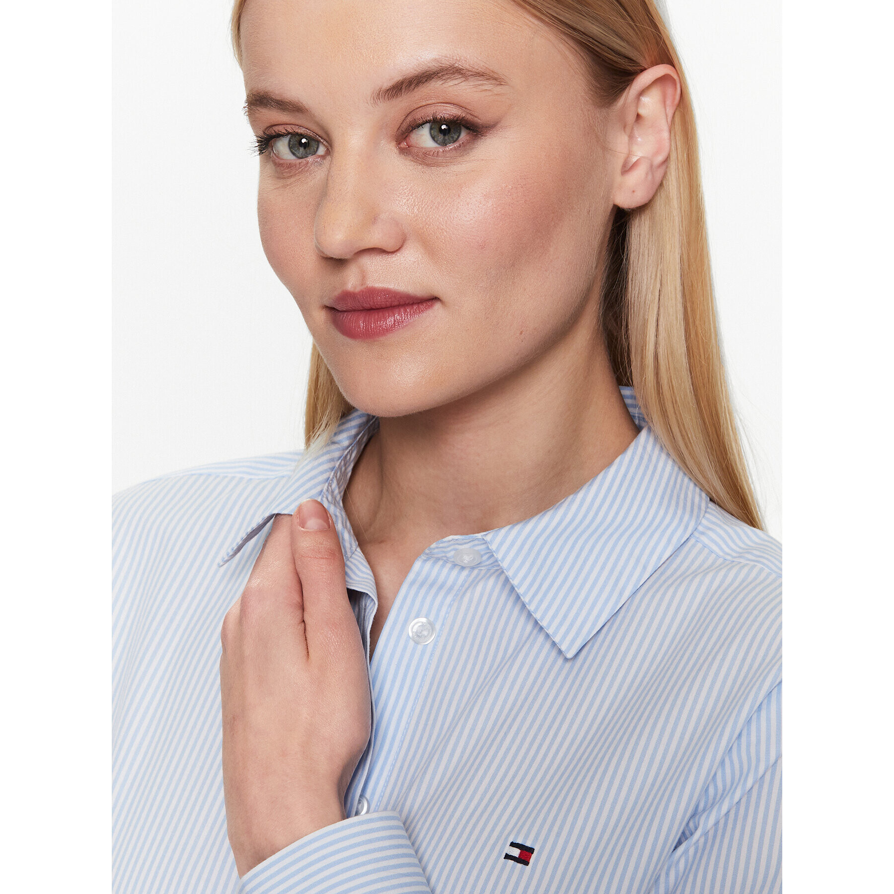 Tommy Hilfiger Риза Ithaca Stripe WW0WW37992 Син Regular Fit - Pepit.bg