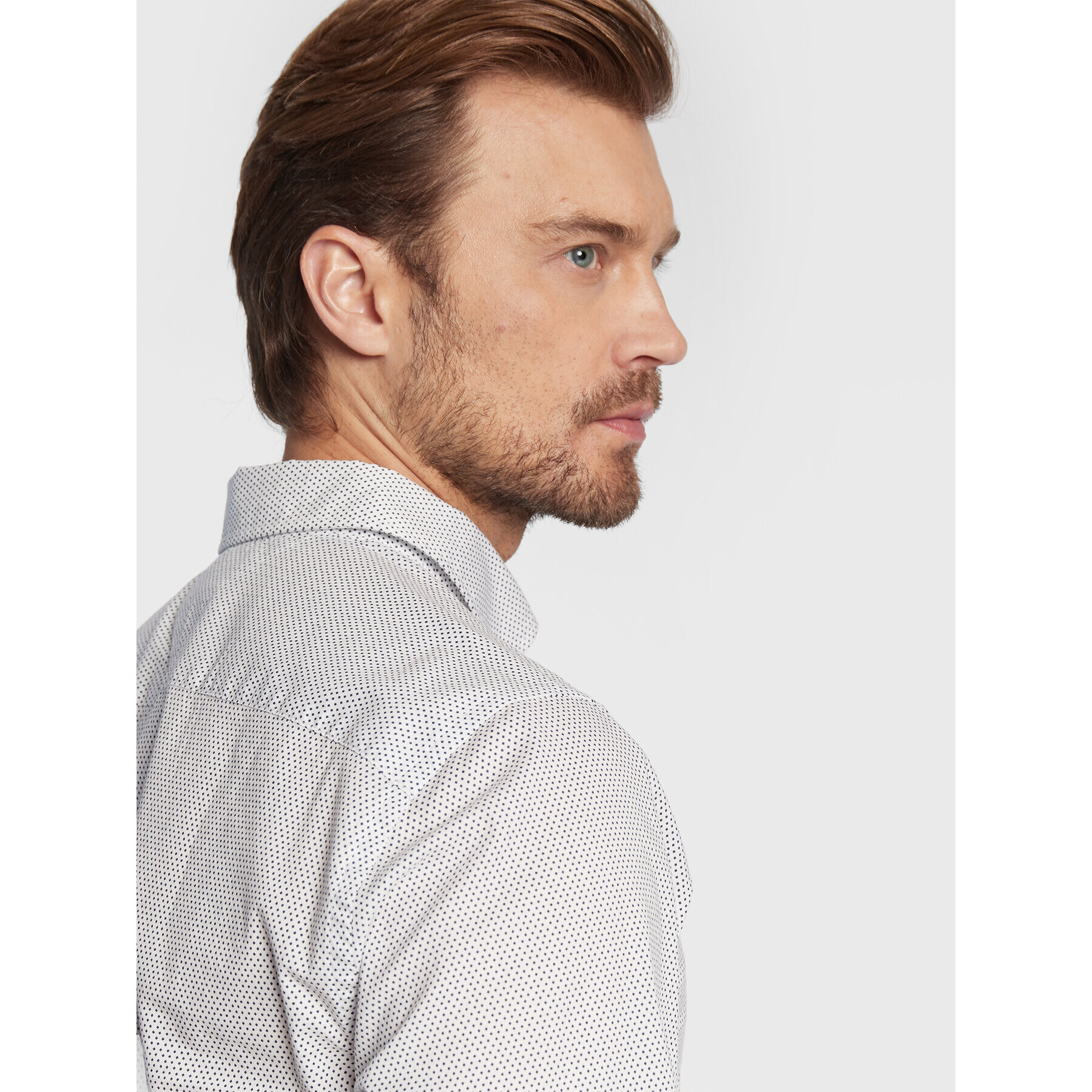 Tommy Hilfiger Риза Mini Geo MW0MW25036 Бял Regular Fit - Pepit.bg