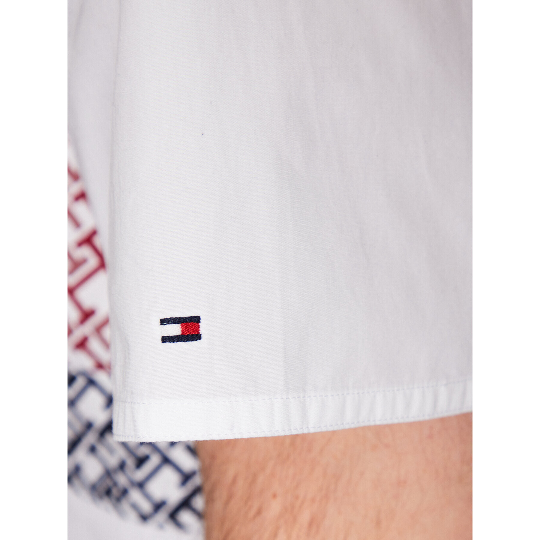 Tommy Hilfiger Риза Monogram Blocking MW0MW30628 Бял Regular Fit - Pepit.bg