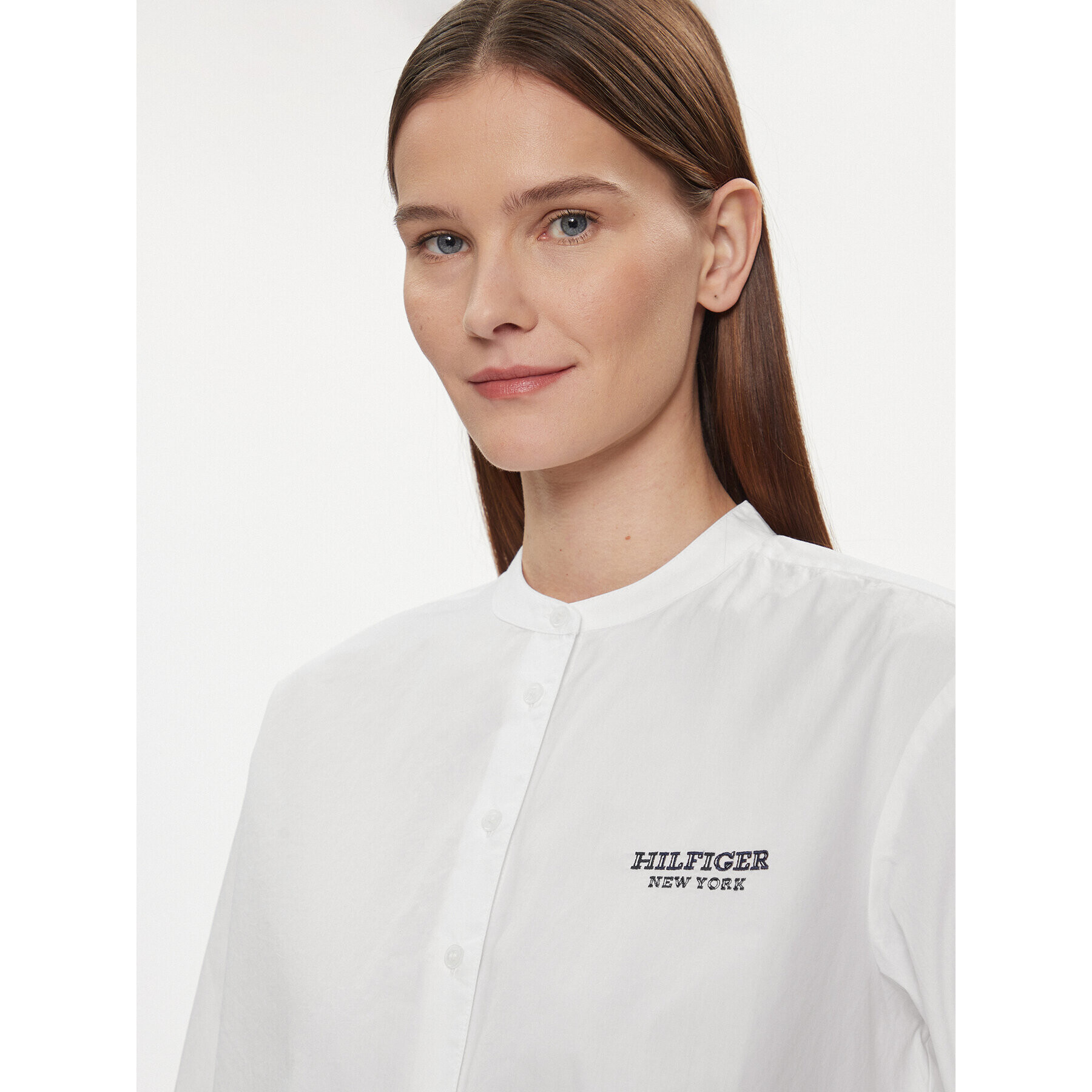 Tommy Hilfiger Риза Monotype WW0WW41150 Бял Relaxed Fit - Pepit.bg