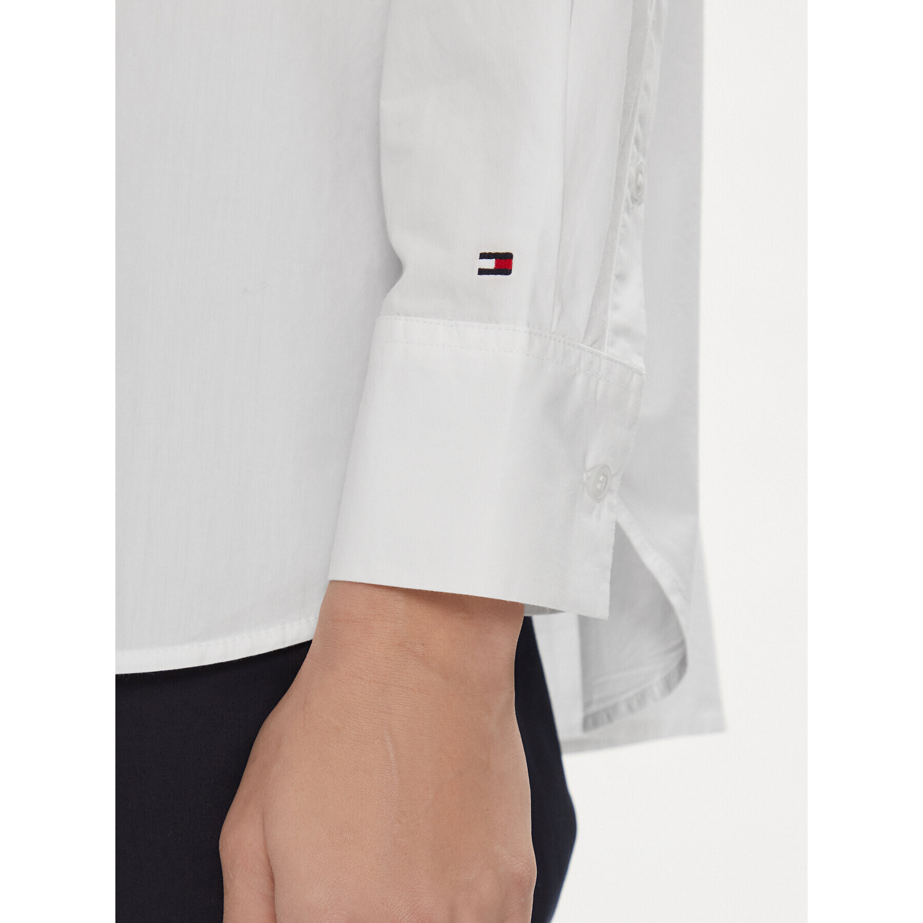 Tommy Hilfiger Риза Monotype WW0WW41150 Бял Relaxed Fit - Pepit.bg